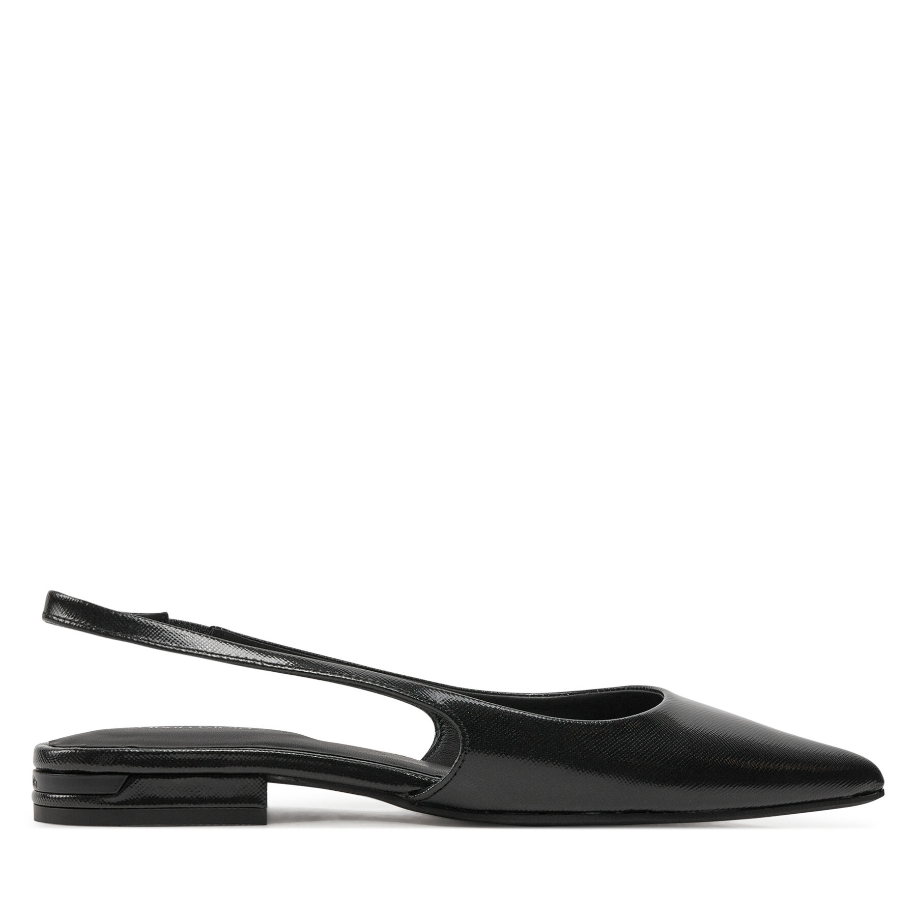 Sandaler Calvin Klein Flat Slingback Pump Saff HW0HW02135 Svart