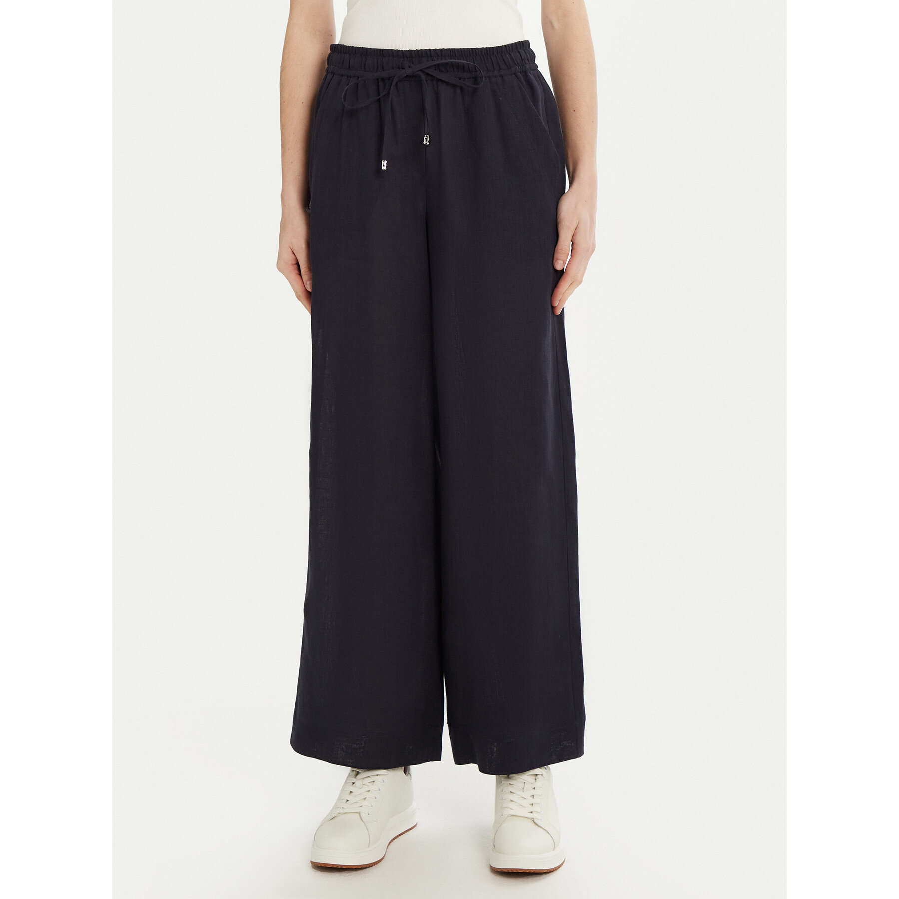 Marella Stoffhose Mattino 2513131084 Dunkelblau Wide Leg