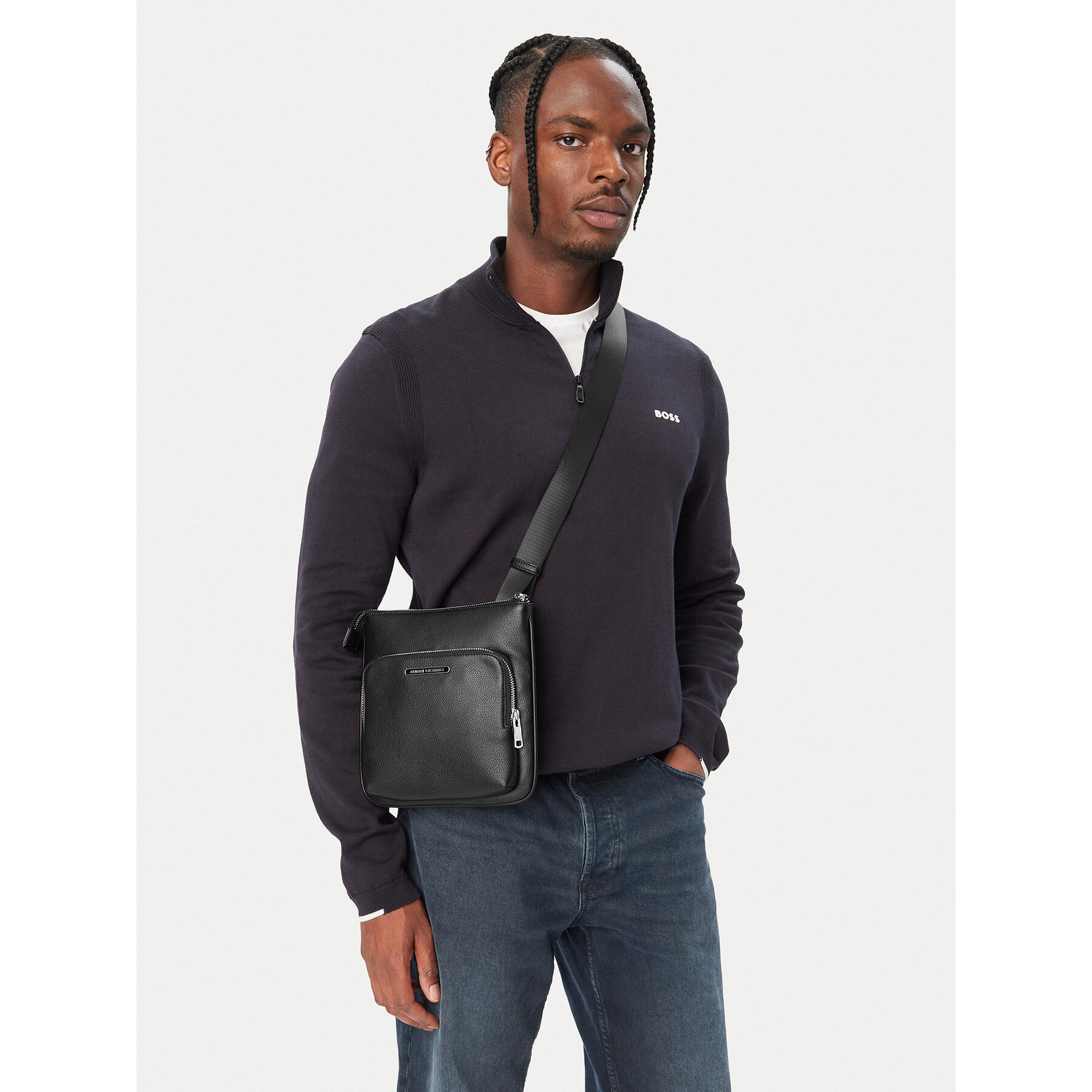 Мъжка чантичка Armani Exchange XM000846 AF12134 UC001 Черен