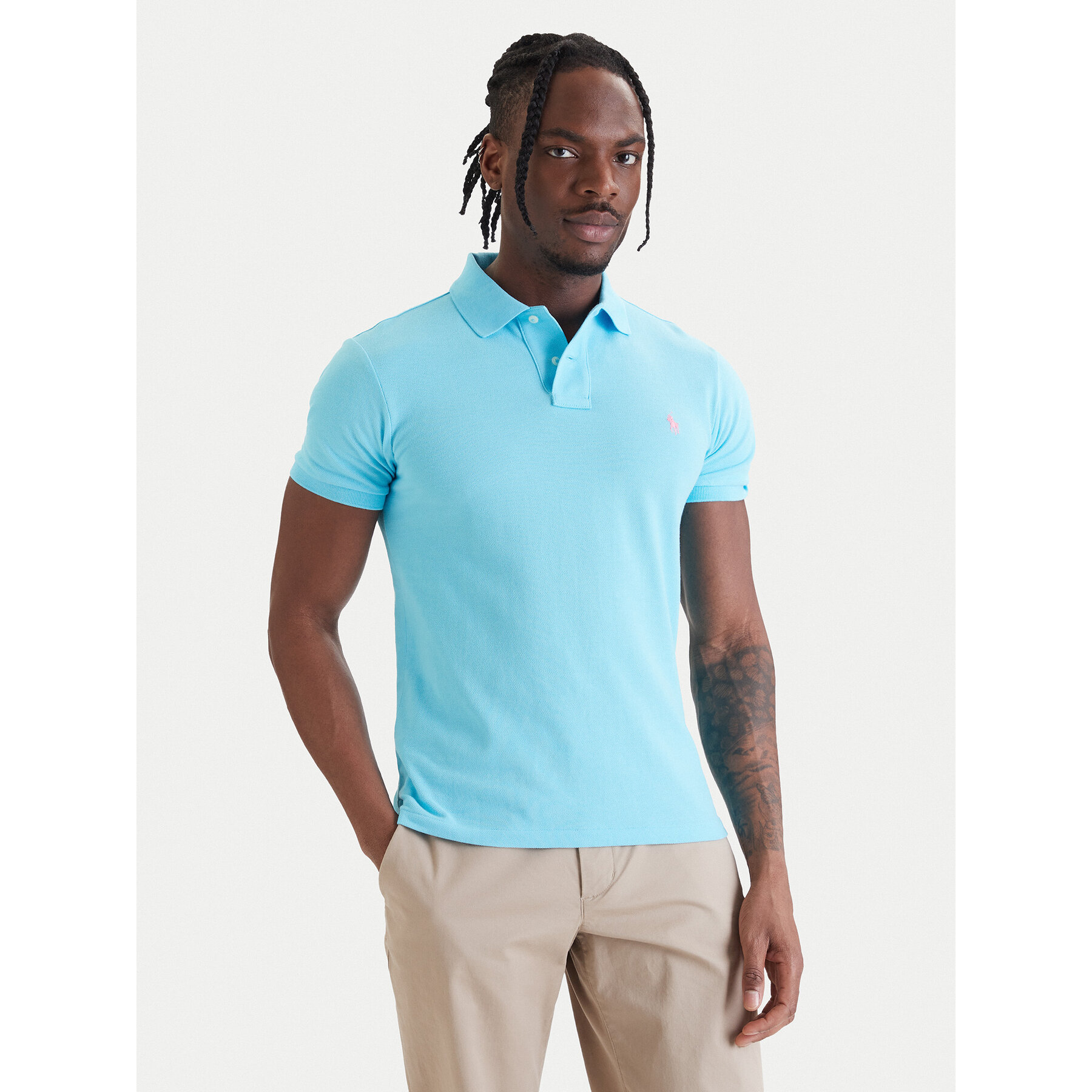 Polo Ralph Lauren Polo Core Replen 710795080 Μπλε Slim Fit