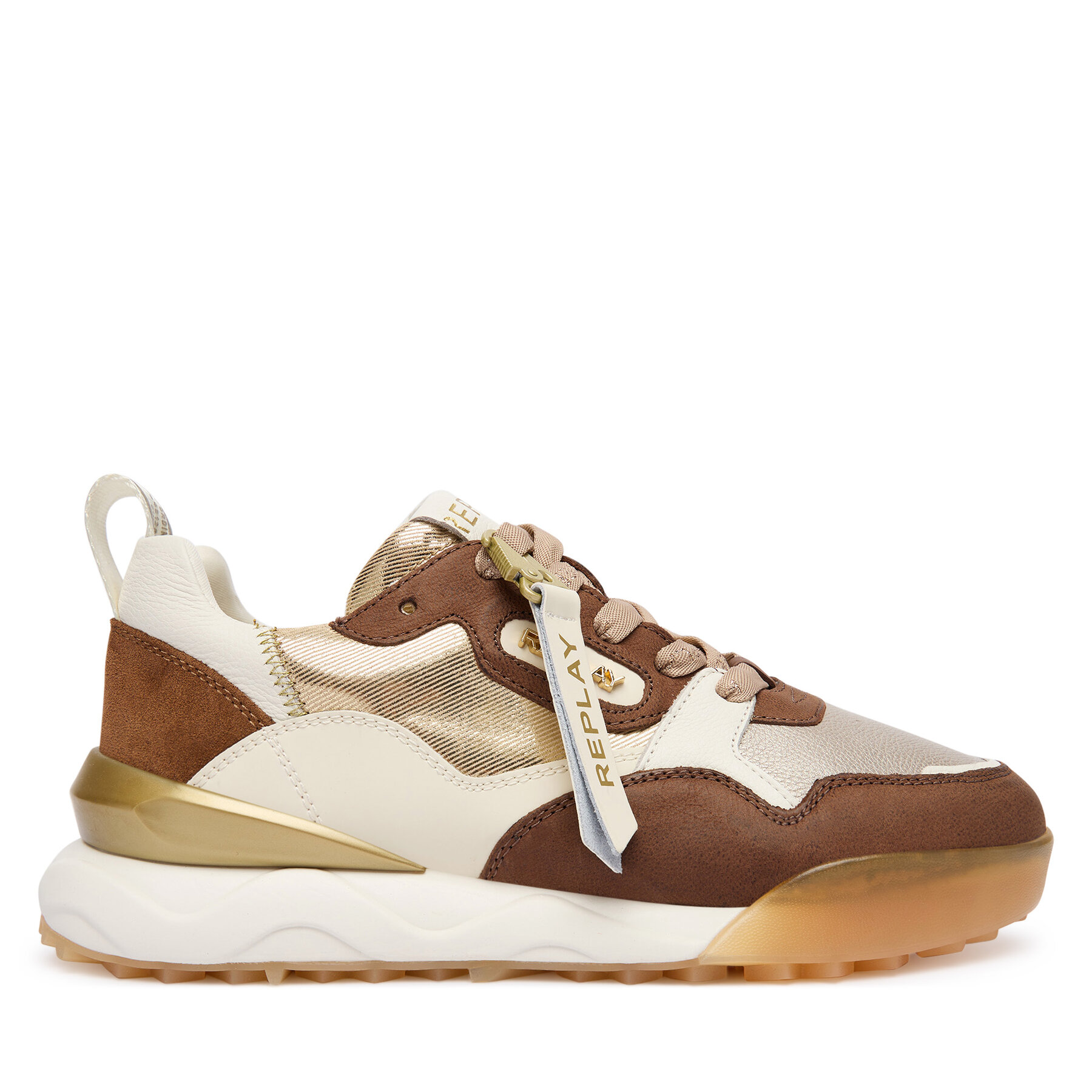 Dámske Sneakersy REPLAY, Rozmer: 40, Zlatá, Field W GWS9H .000.C0014L