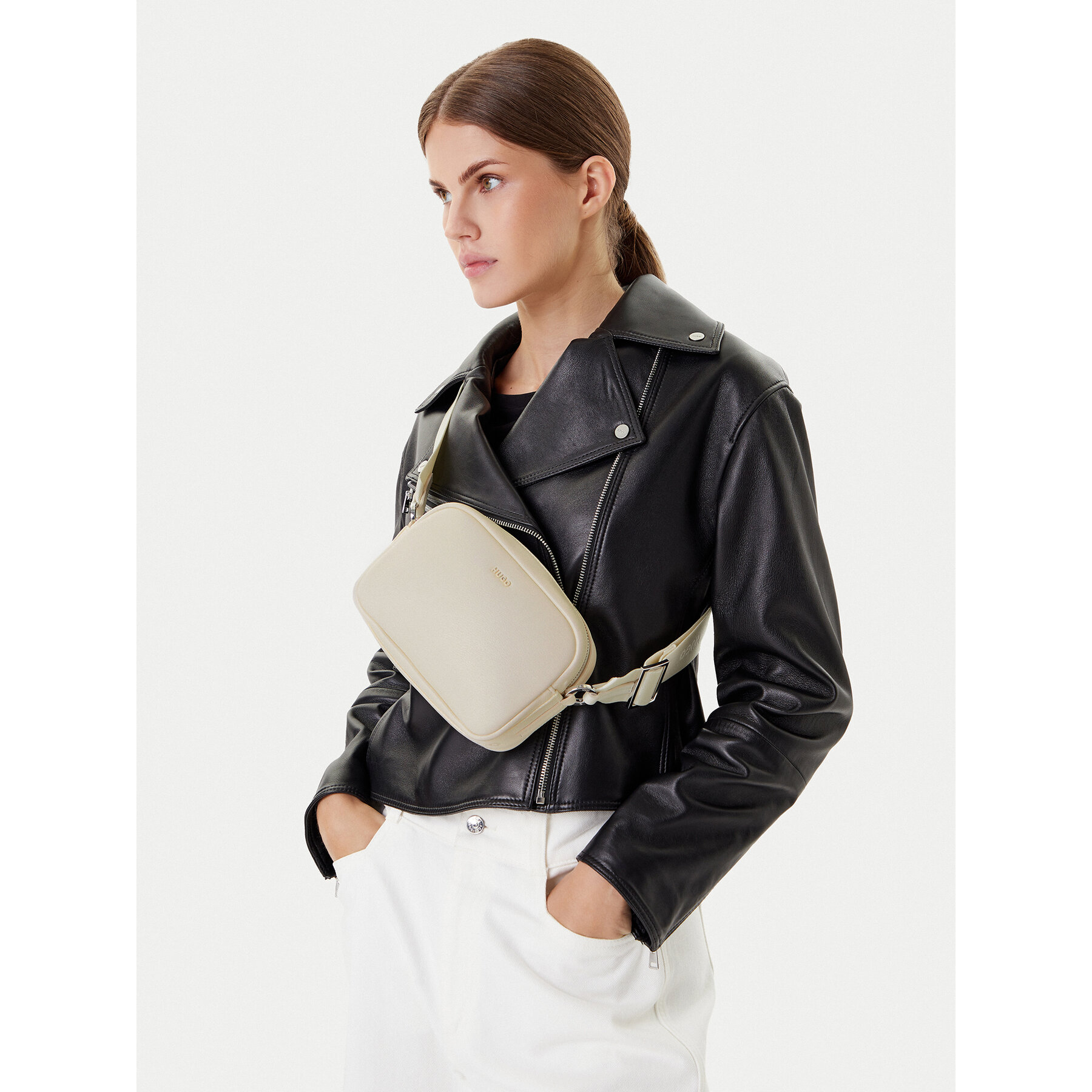 Дамска чанта HUGO Bel 2.0 50547050 Екрю