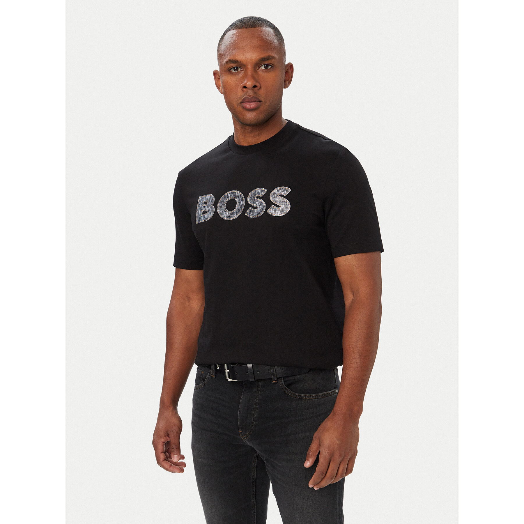 BOSS T-Shirt C-Thompson 89 50565630 Schwarz Regular Fit