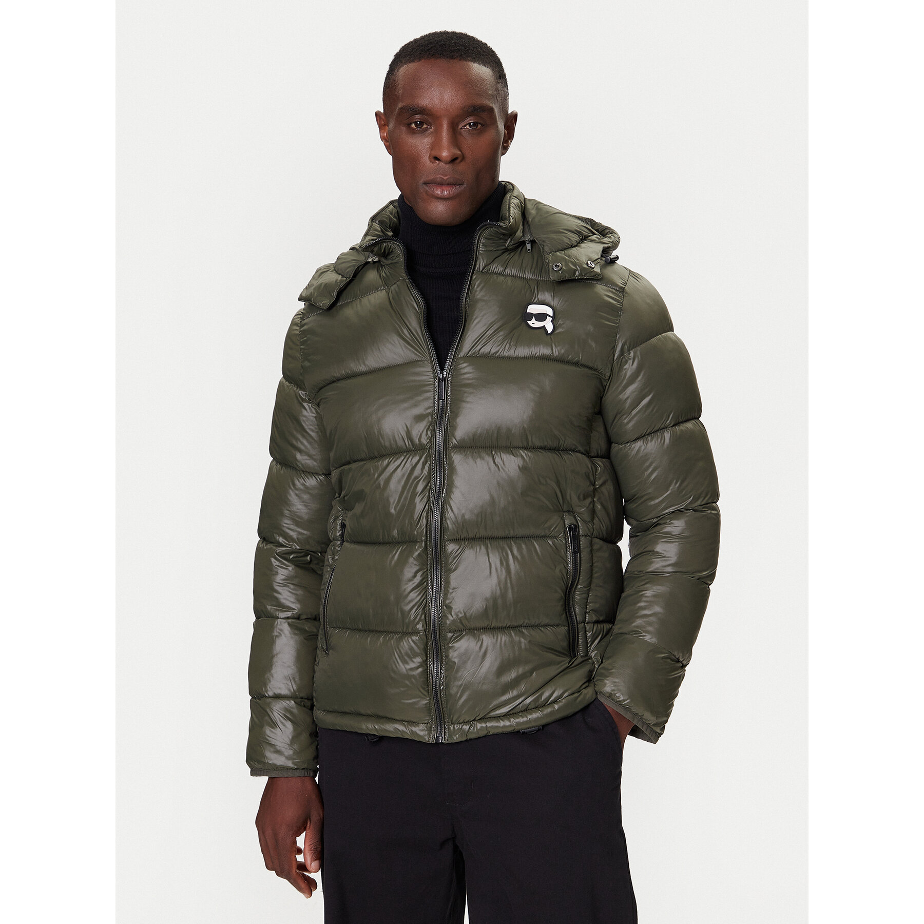 KARL LAGERFELD Winterjacke 505022554590 Grün Regular Fit