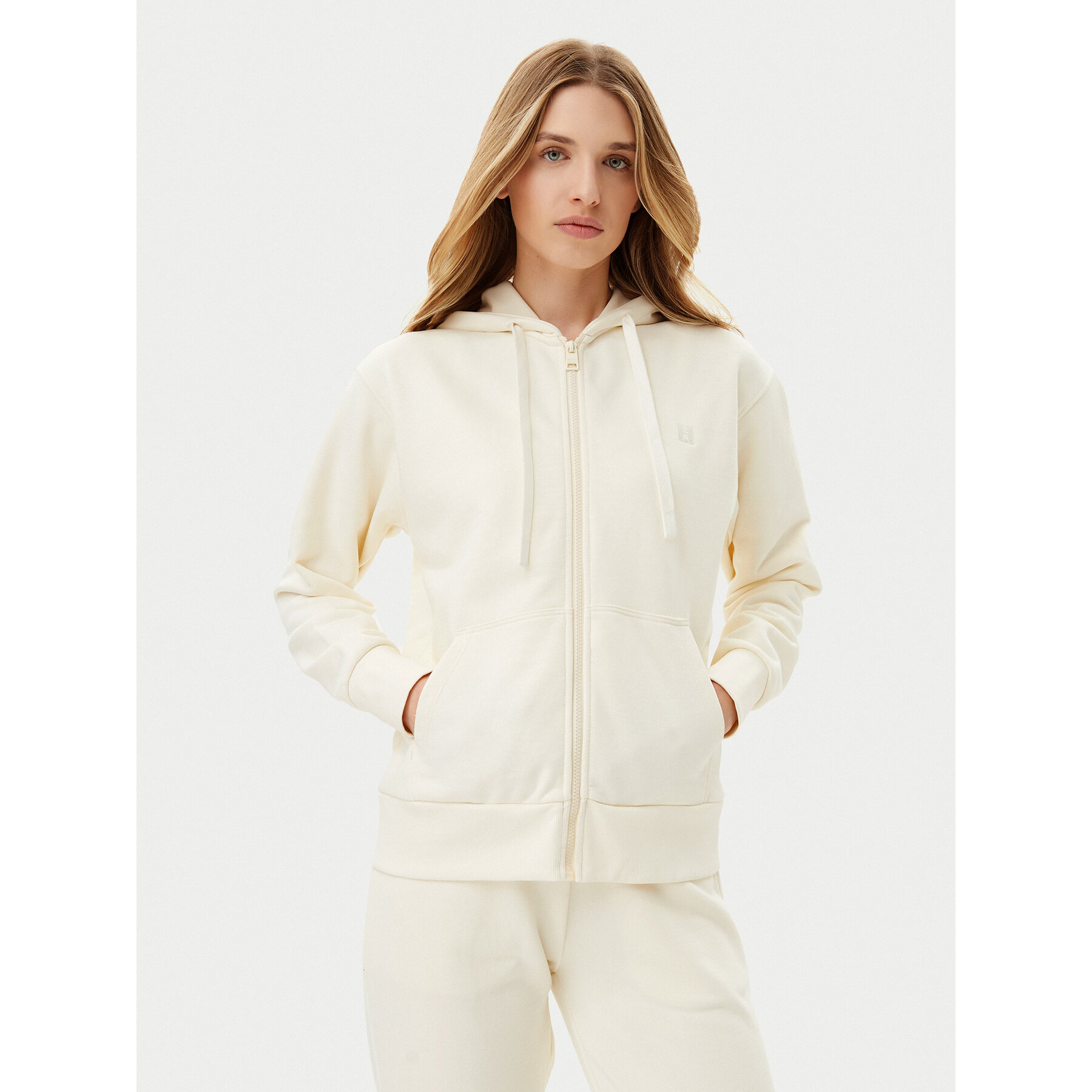 Silvian Heach Sweatshirt Frien GPP25114FE Écru Regular Fit