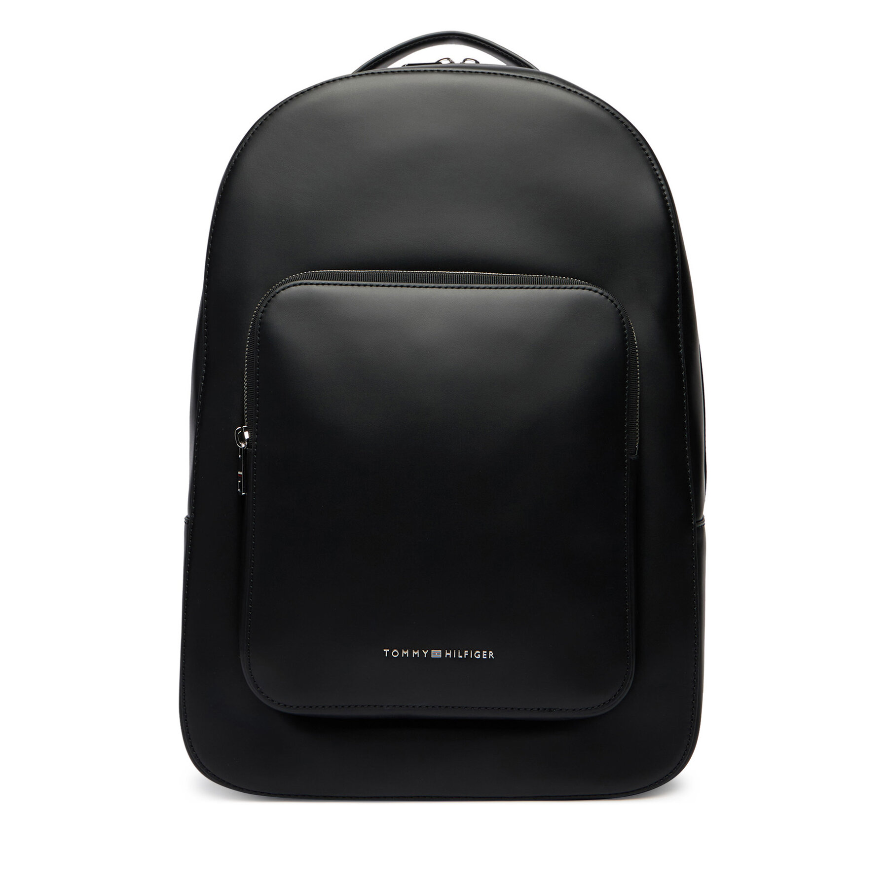 Rucsac Tommy Hilfiger Th Business Leather Backpack AM0AM14162 Negru