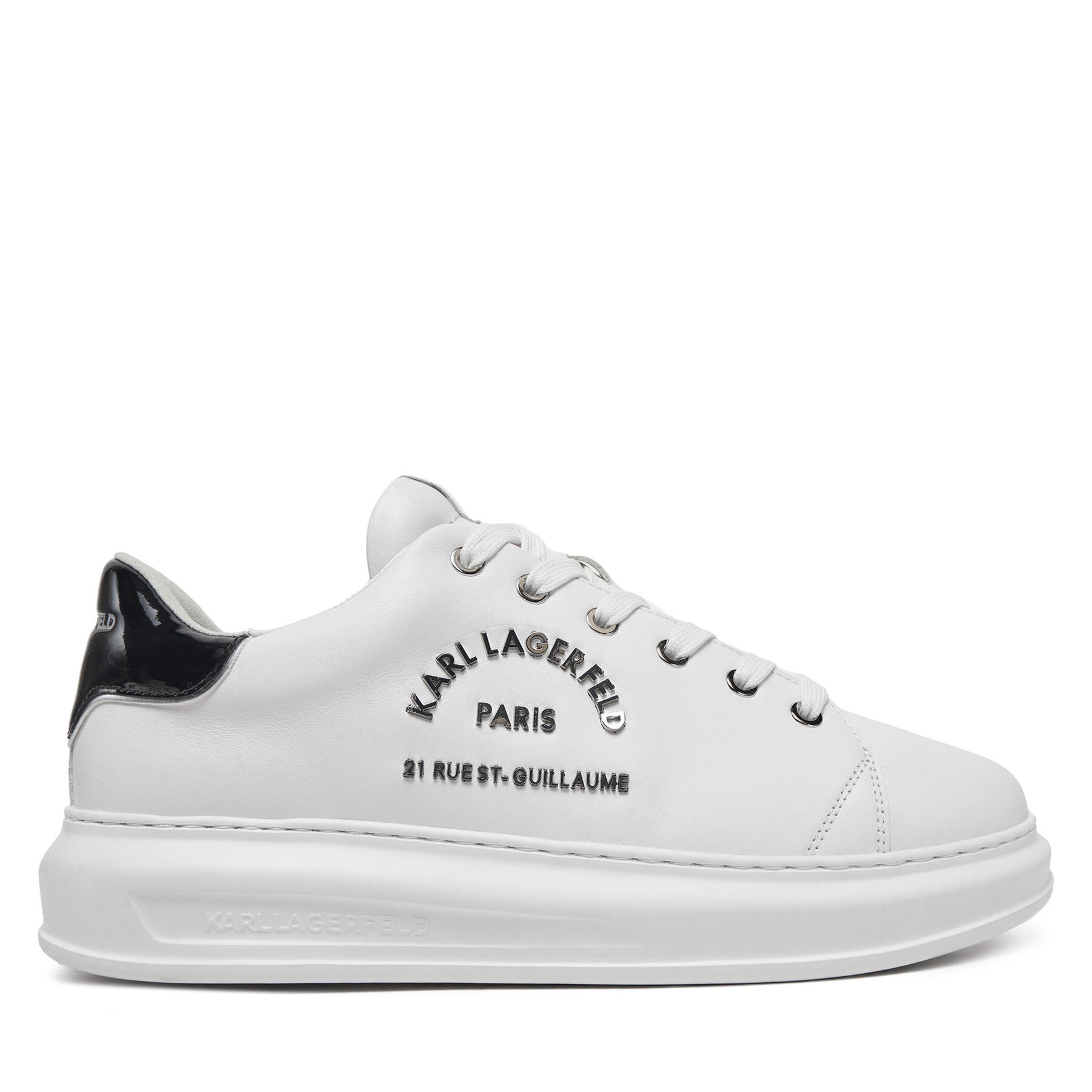 Sneakersy KARL LAGERFELD Kapri KL52539K Biela