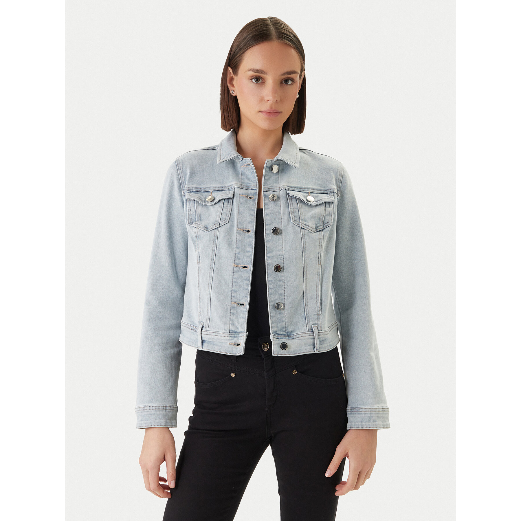 Morgan Jeansjacke 231-VPOMI Blau Regular Fit