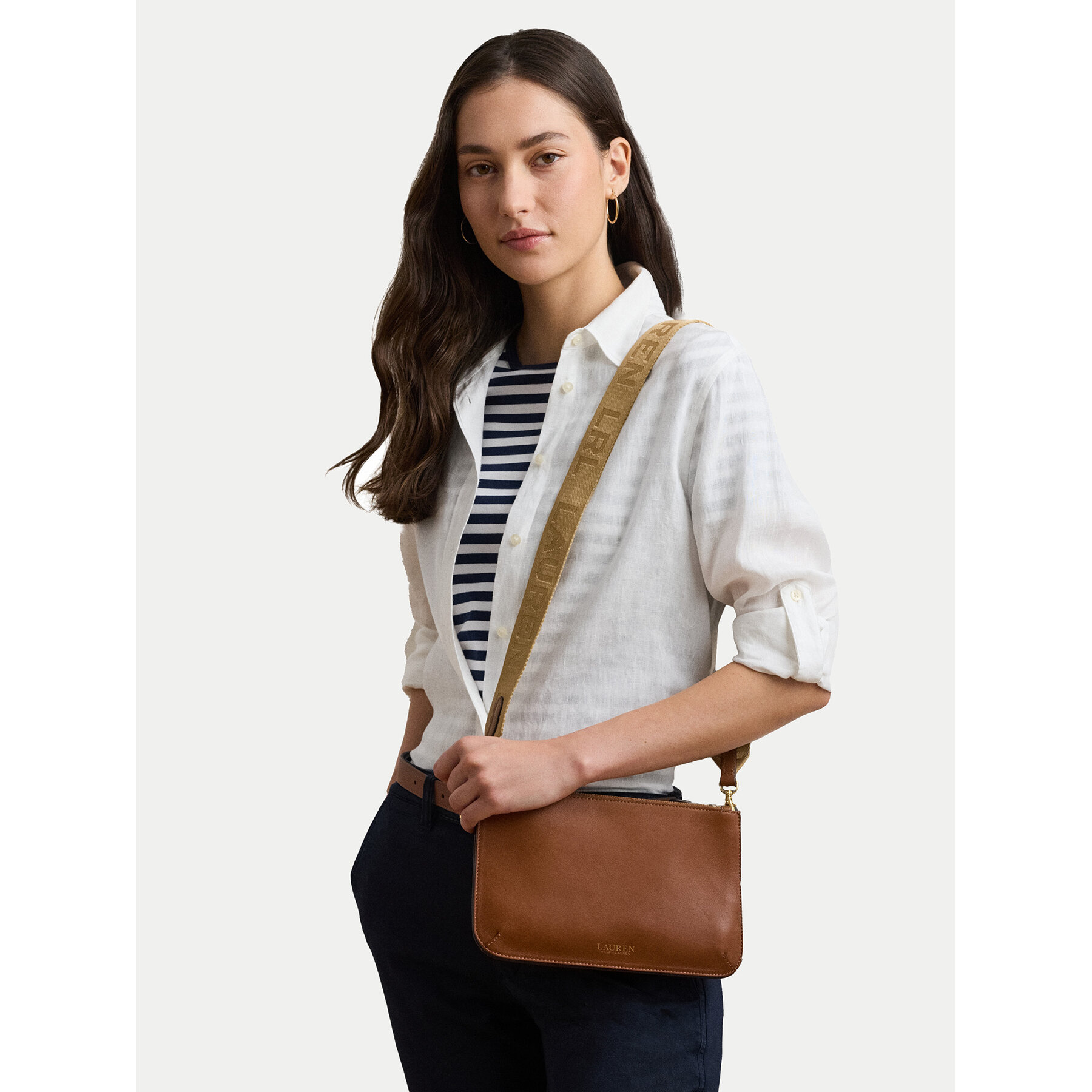 Дамска чанта LAUREN RALPH LAUREN 431970155002 Кафяв