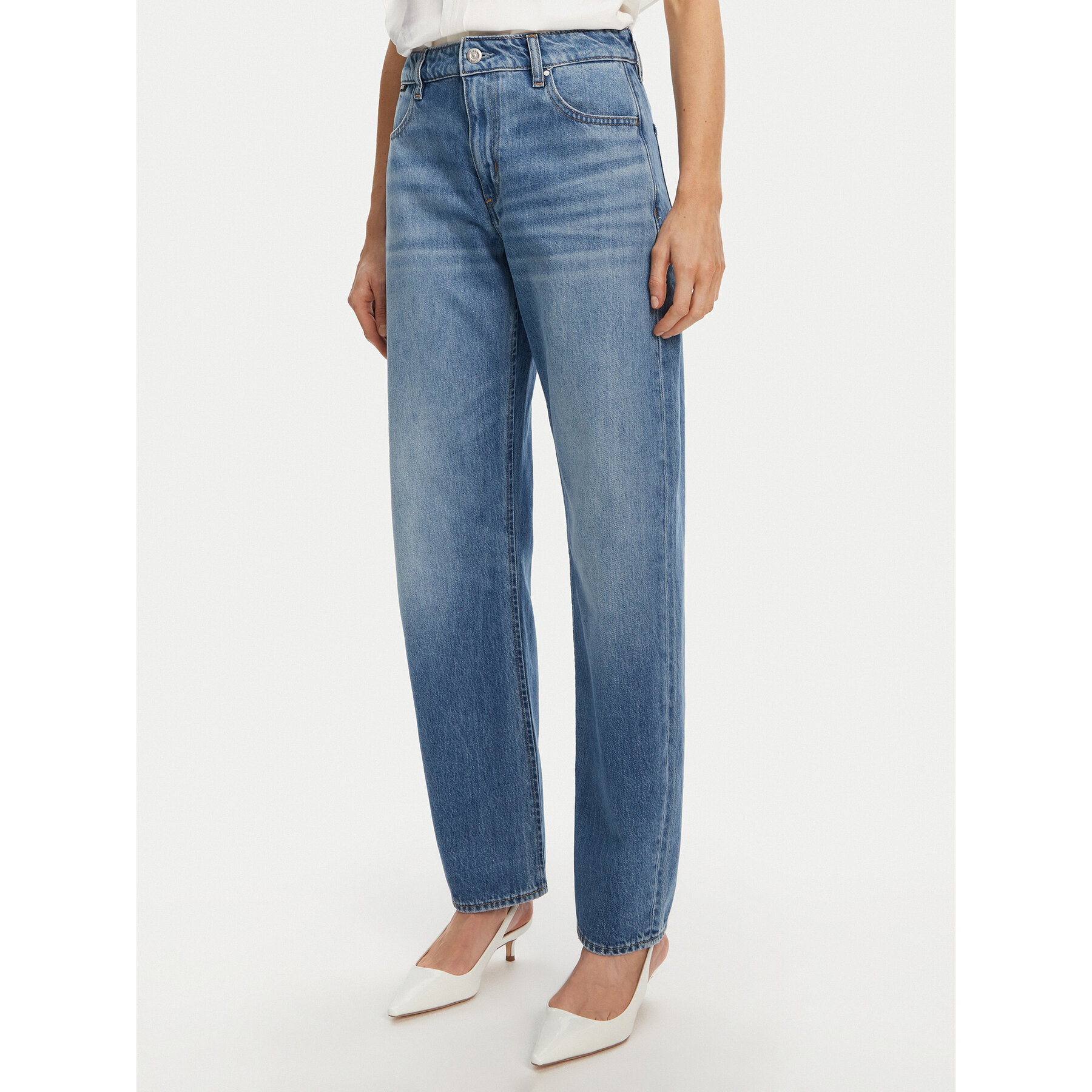 BOSS Jeans Daelya 50538602 Blau Relaxed Fit