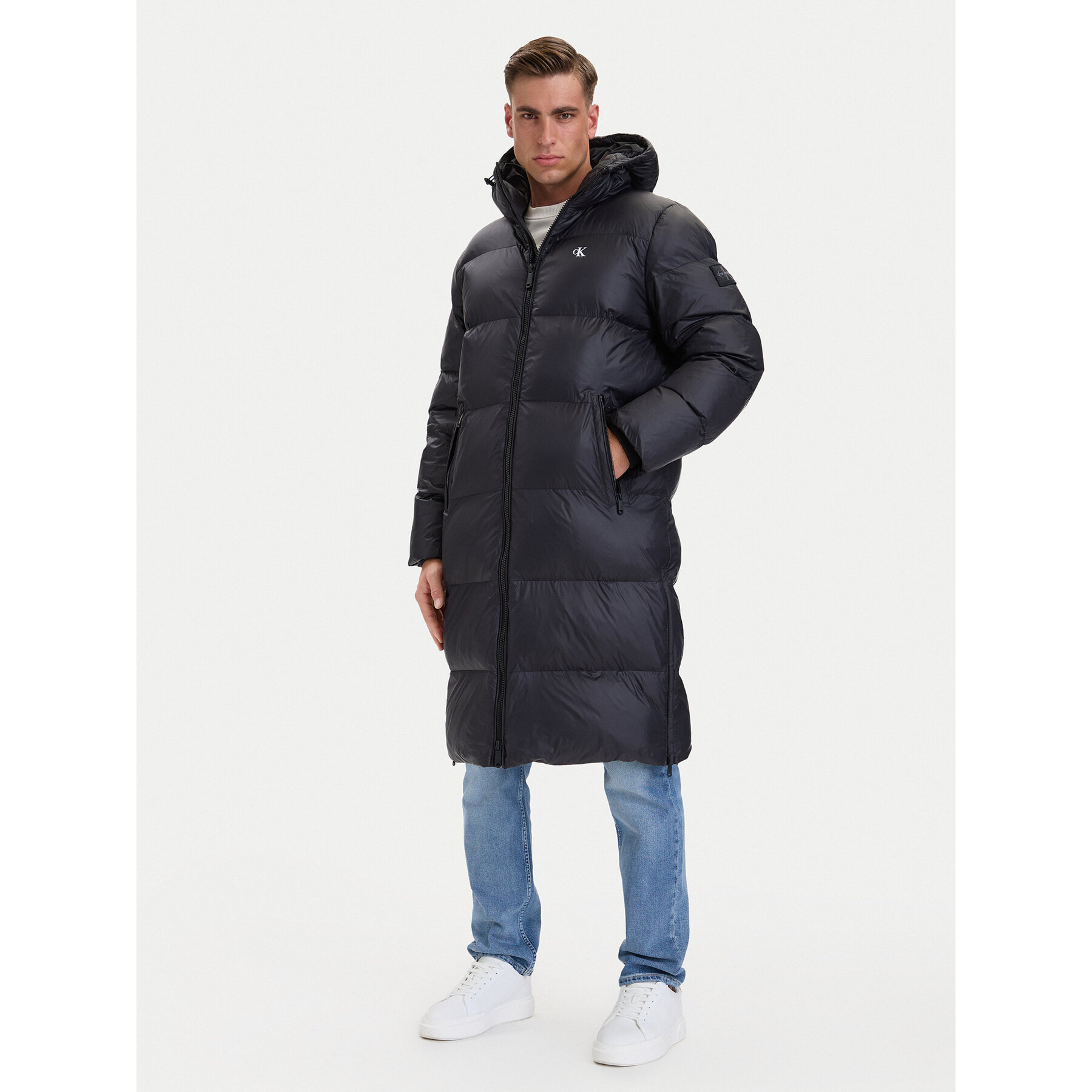 Calvin Klein Jeans Winterjacke LV04RH501G Schwarz Regular Fit