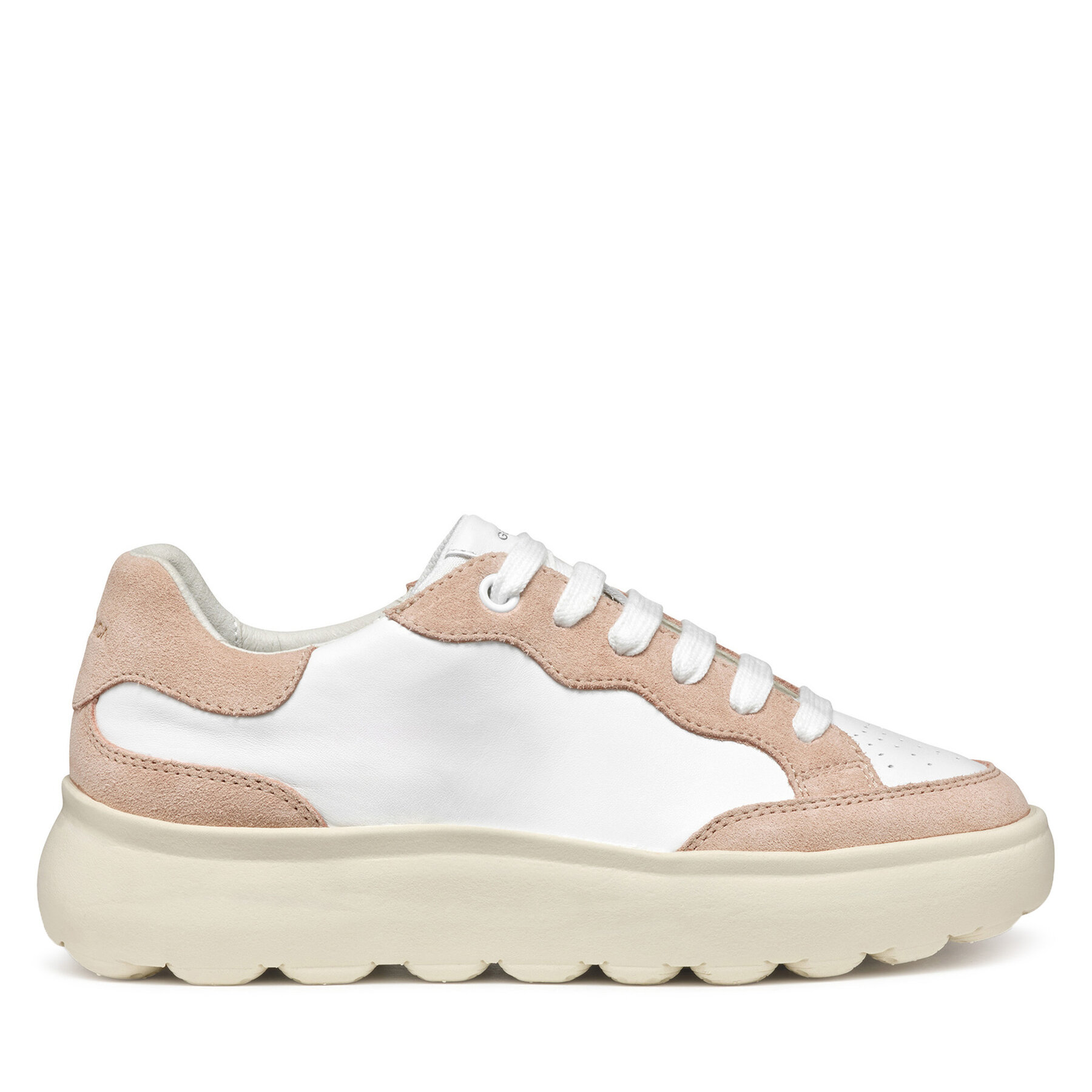 Sneakersy Geox D Spherica Ec4.1 D55TCA 08522 C1Z8Z Biela