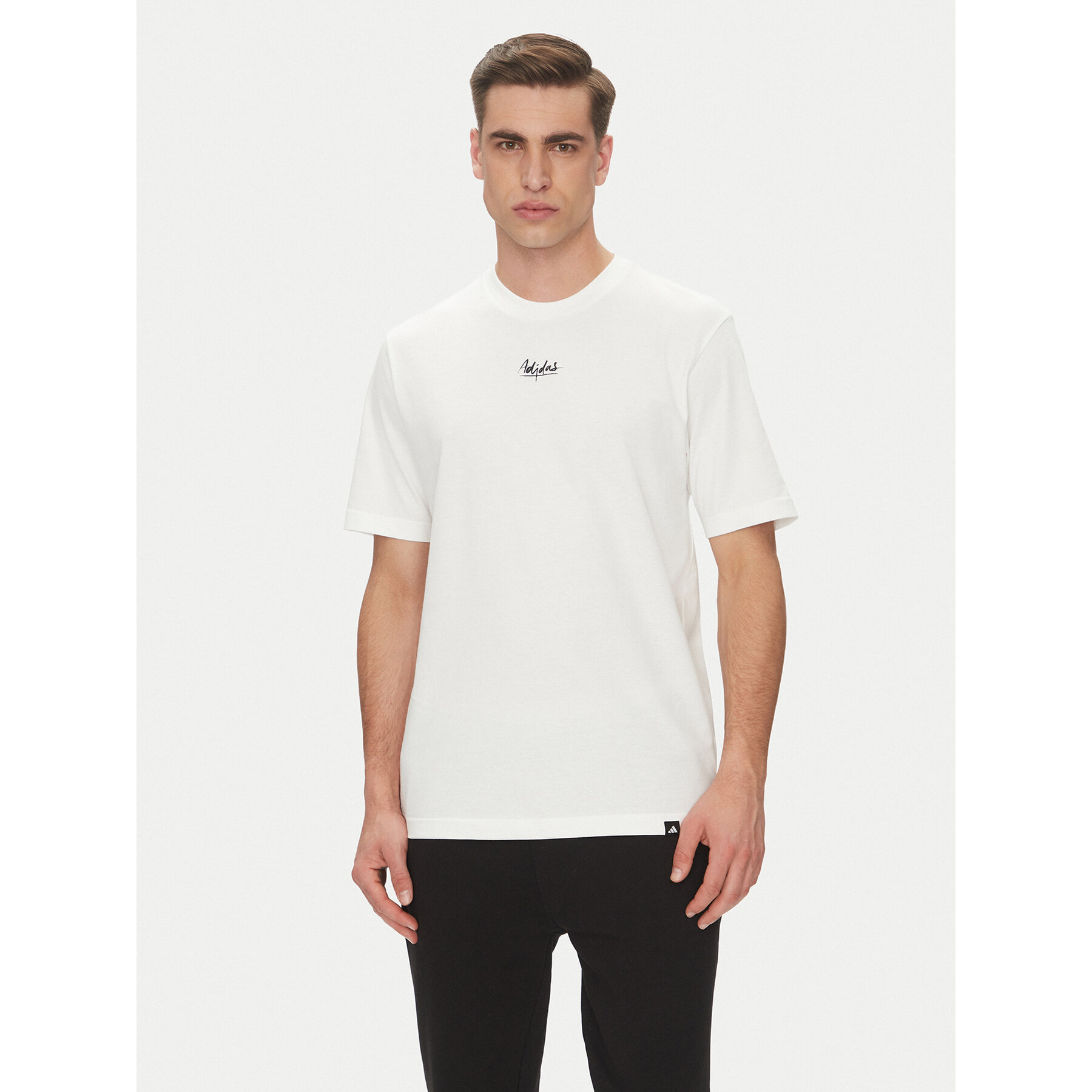 adidas Póló Lounge Still Life Lemons Graphic JN7366 Fehér Regular Fit