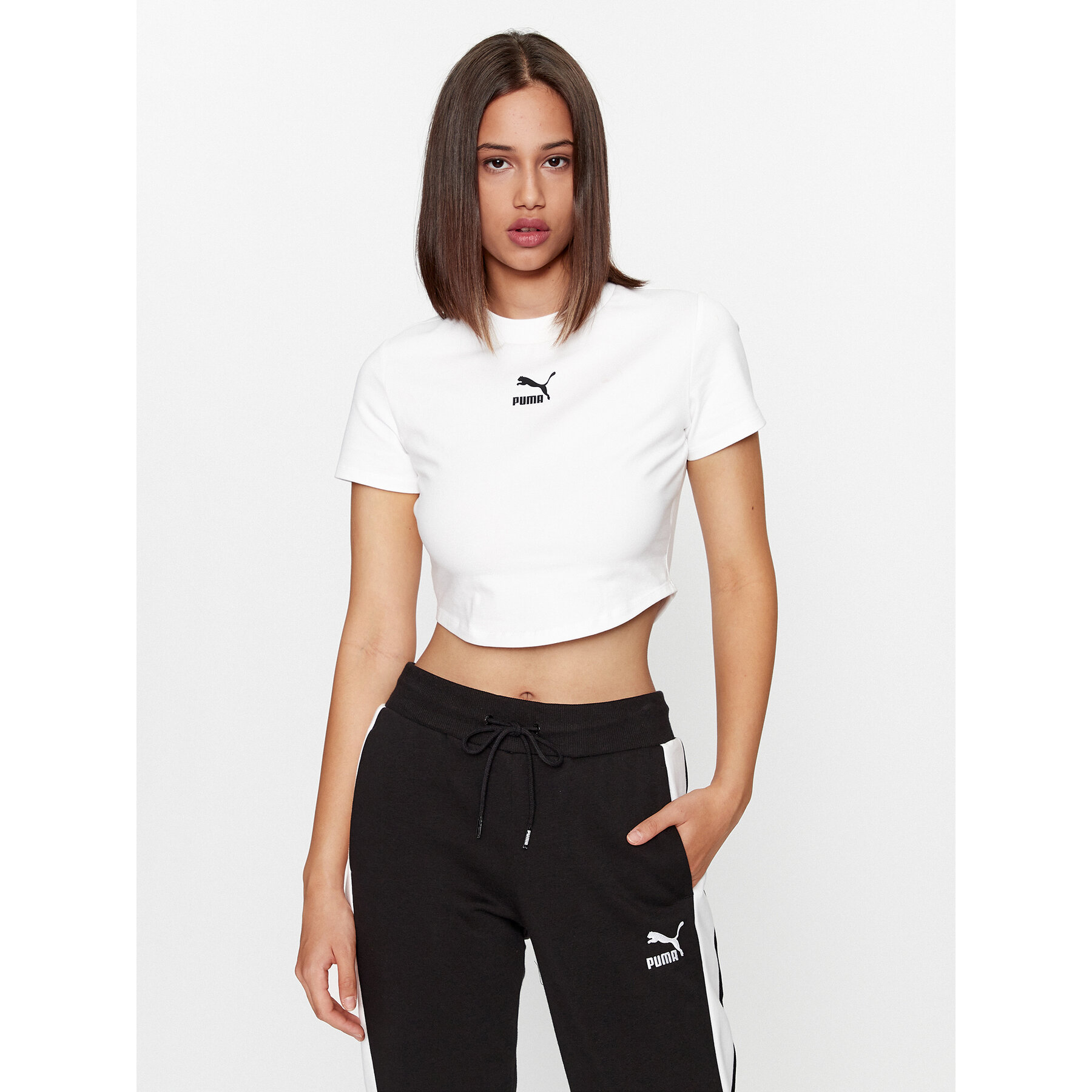 Puma T-Shirt Dare To 621435 Λευκό Slim Fit