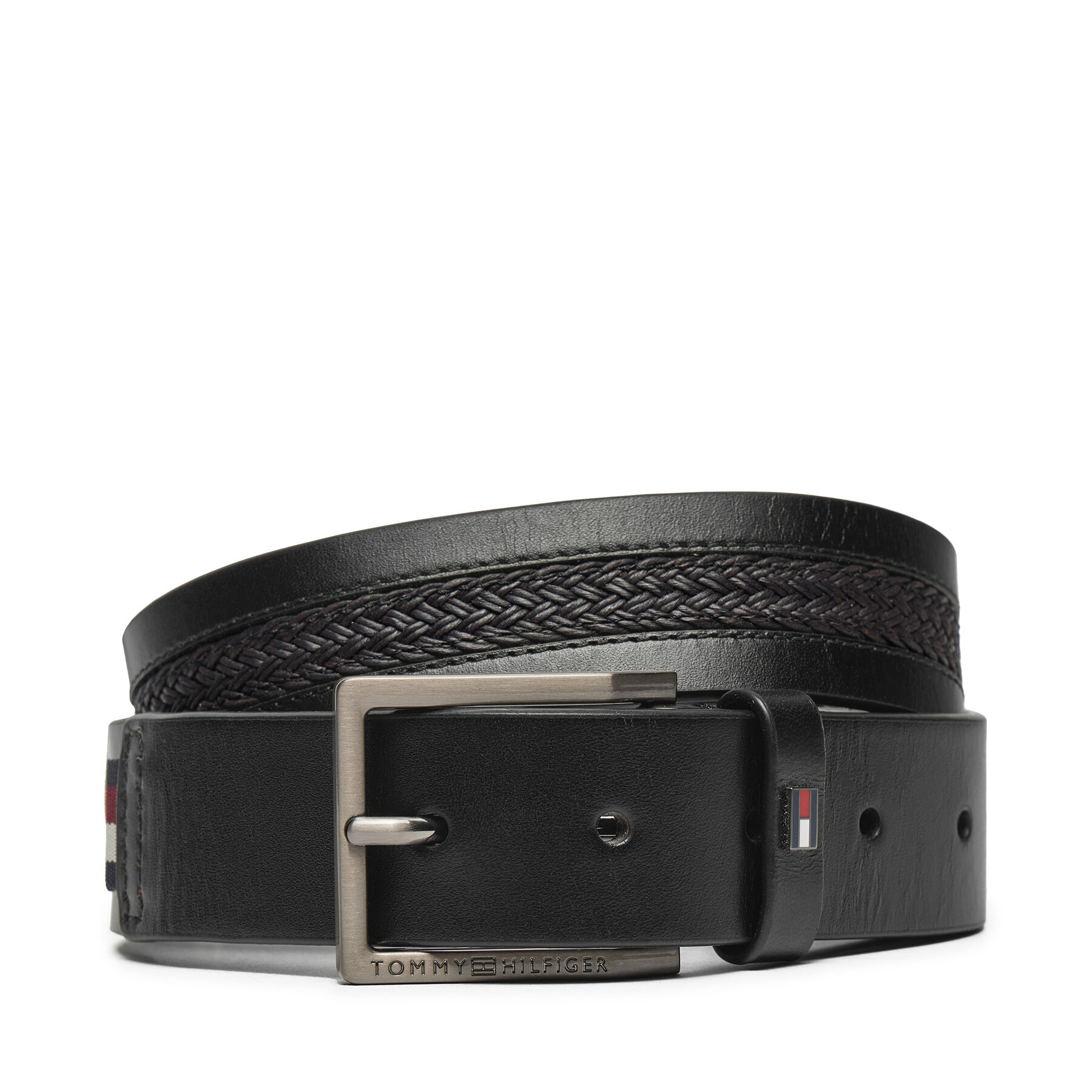 Cinturón para hombre Tommy Hilfiger Oliver AM0AM12816 Negro
