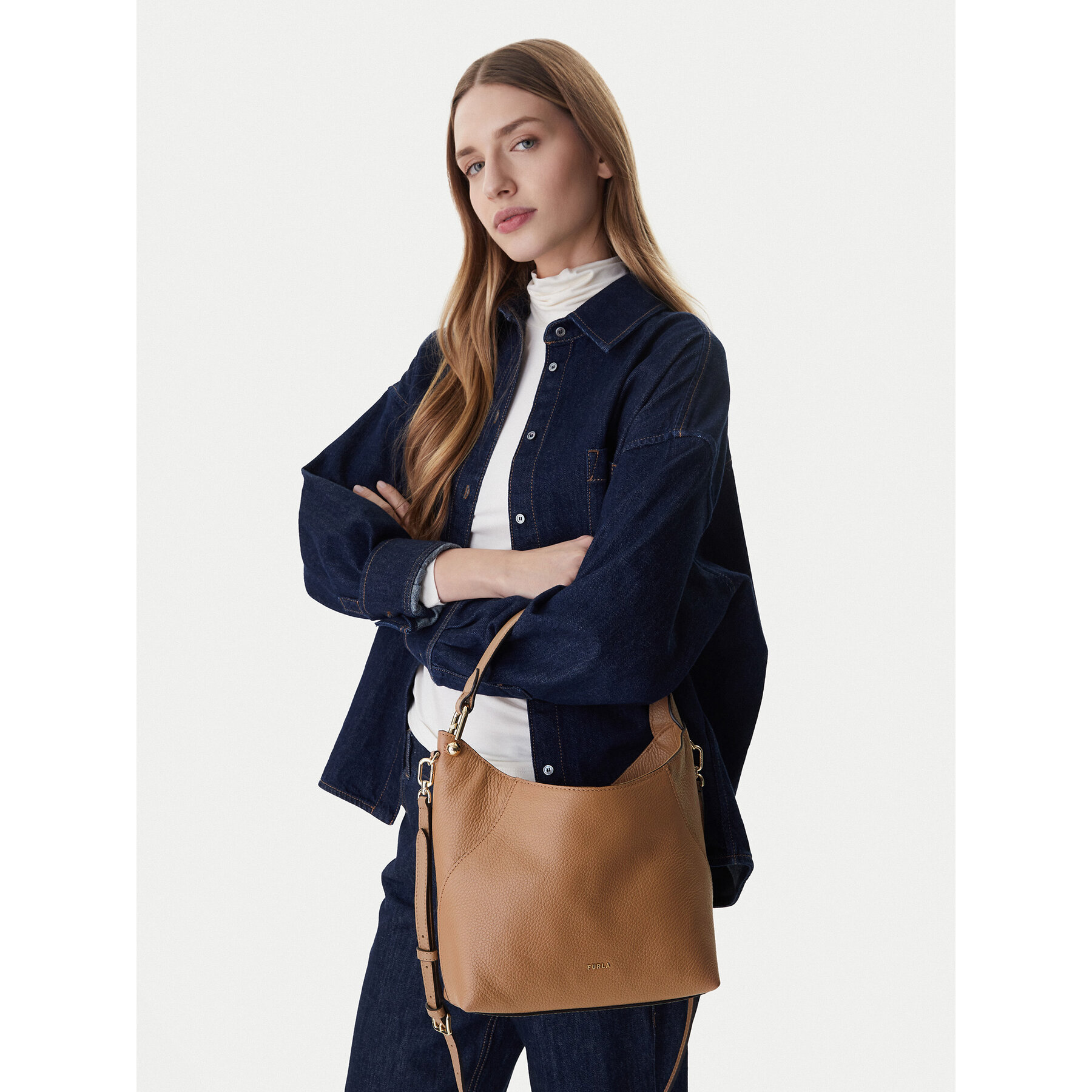 Geantă Furla Lara S WB01958 HSF000 BG YU500 1007 Maro