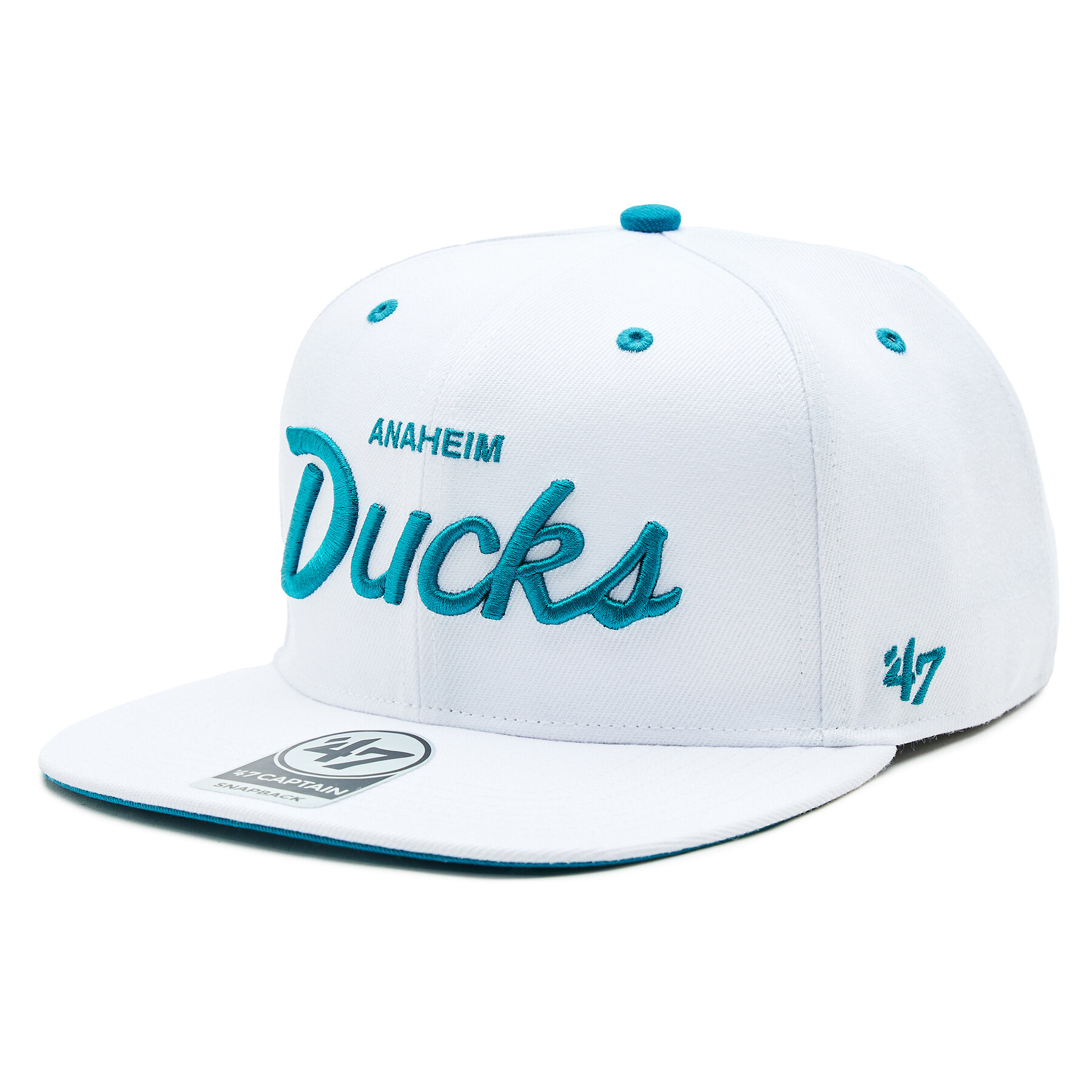 Gorra con visera 47 Brand NHL Anaheim Ducks Crosstown Pop '47 CAPTAIN H-CRSPP25WBP-WH Blanco