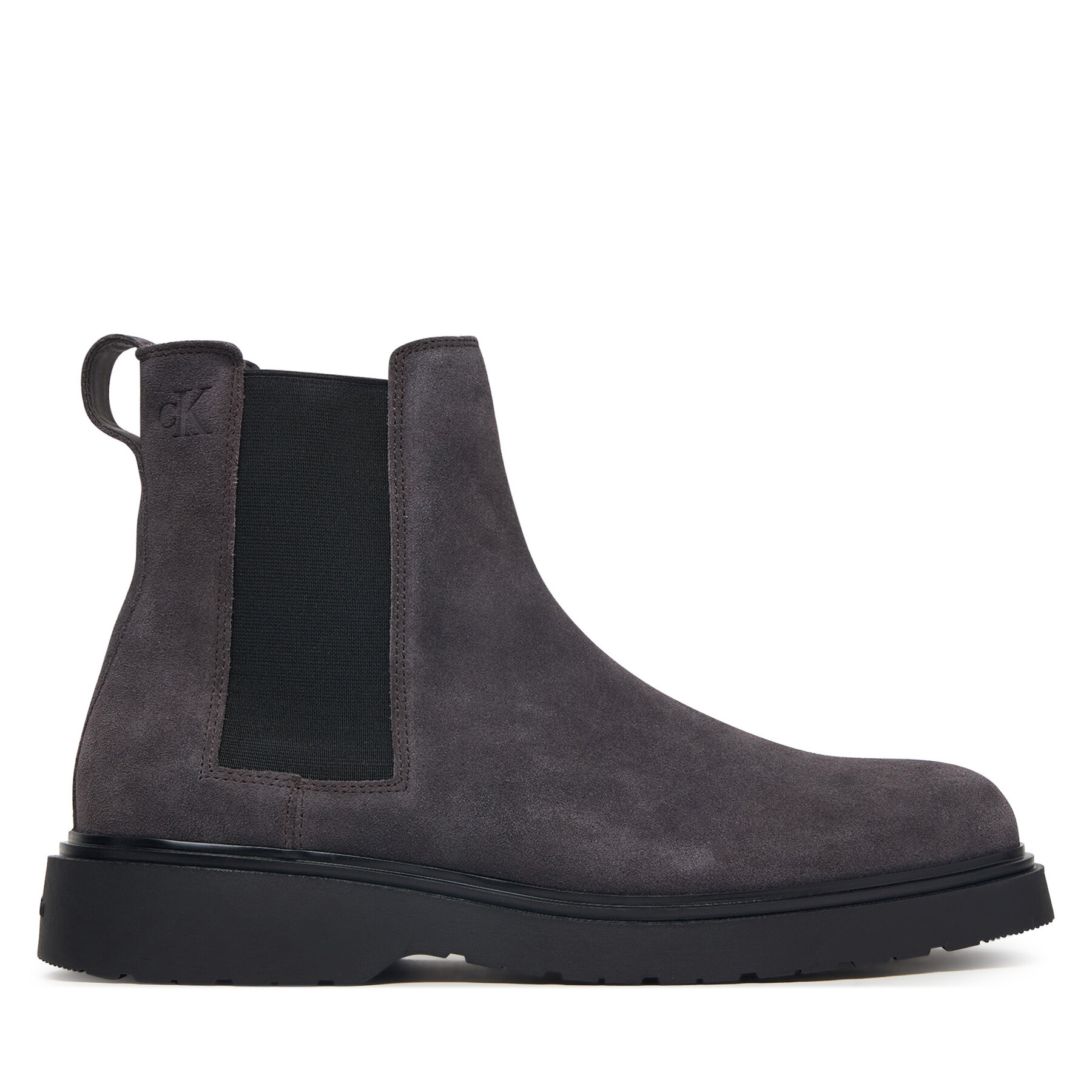 Kotníková obuv s elastickým prvkem Calvin Klein Combat Ess Chelsea Boot Su YM0YM01372 Tmavě hnědá