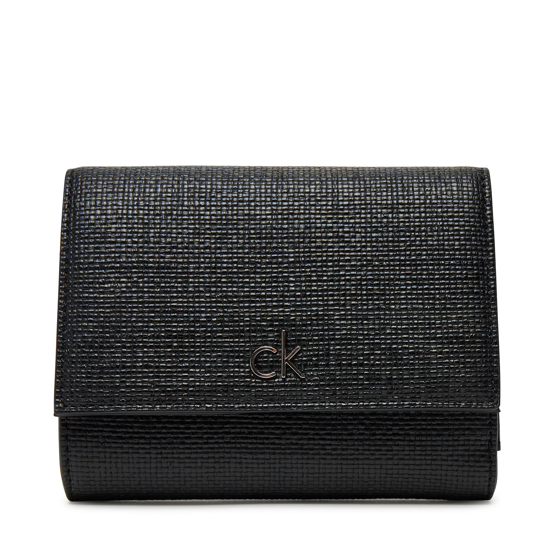 Malá dámska peňaženka Calvin Klein Ck Daily Medium Trifold_Tex K60K612945 Čierna
