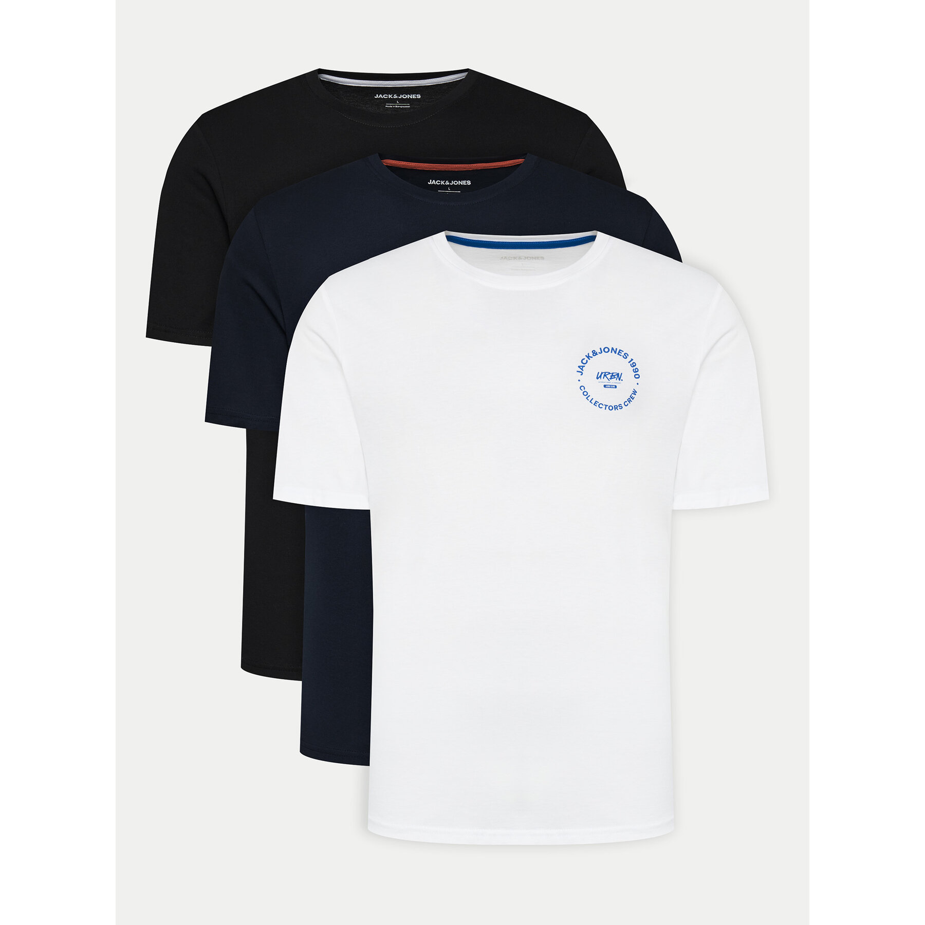 Jack & Jones Σετ 3 T-Shirts 12278774 Έγχρωμο Regular Fit