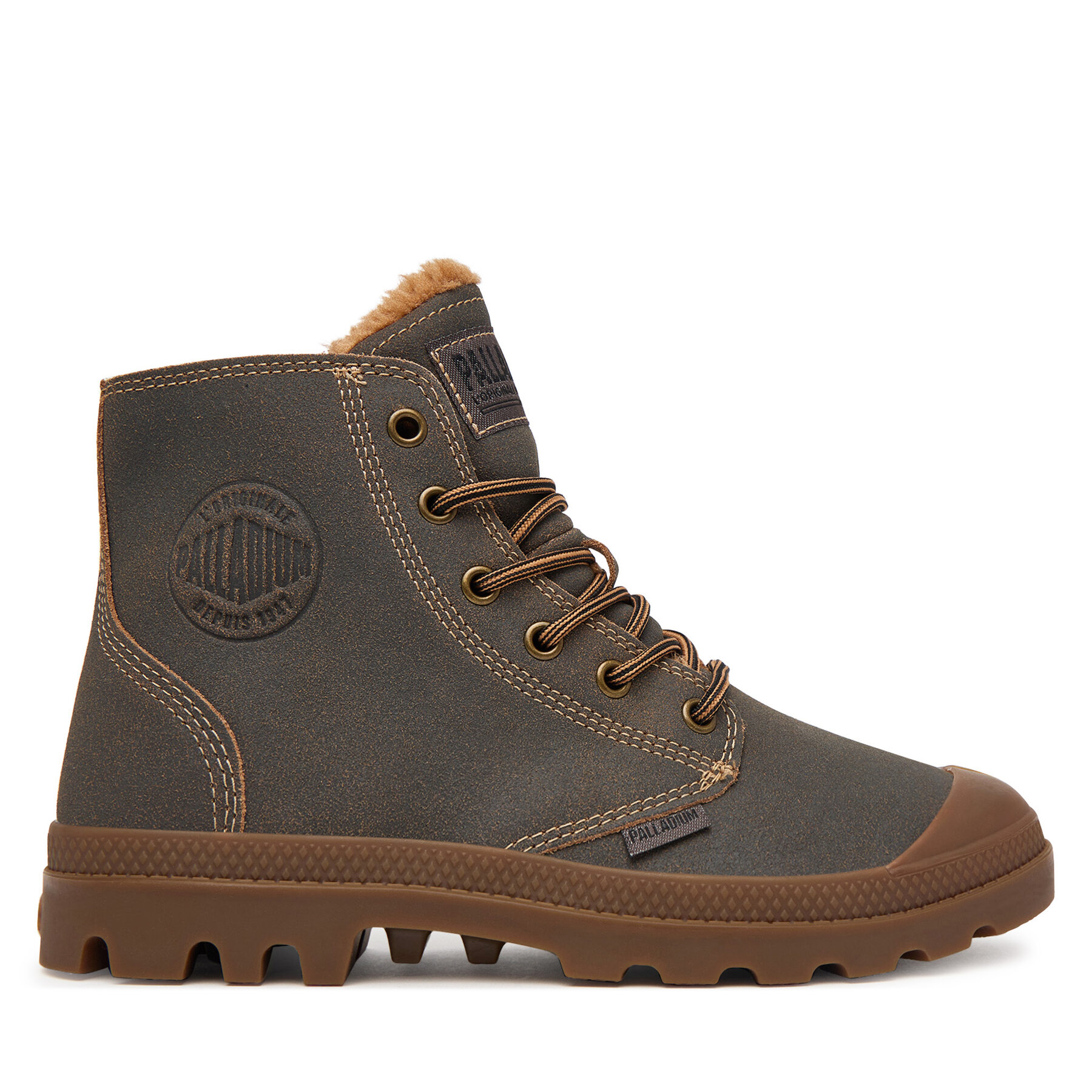Зимни обувки Palladium Pampa Zip Wl Pilot 74977-242-M Тъмнокафяв