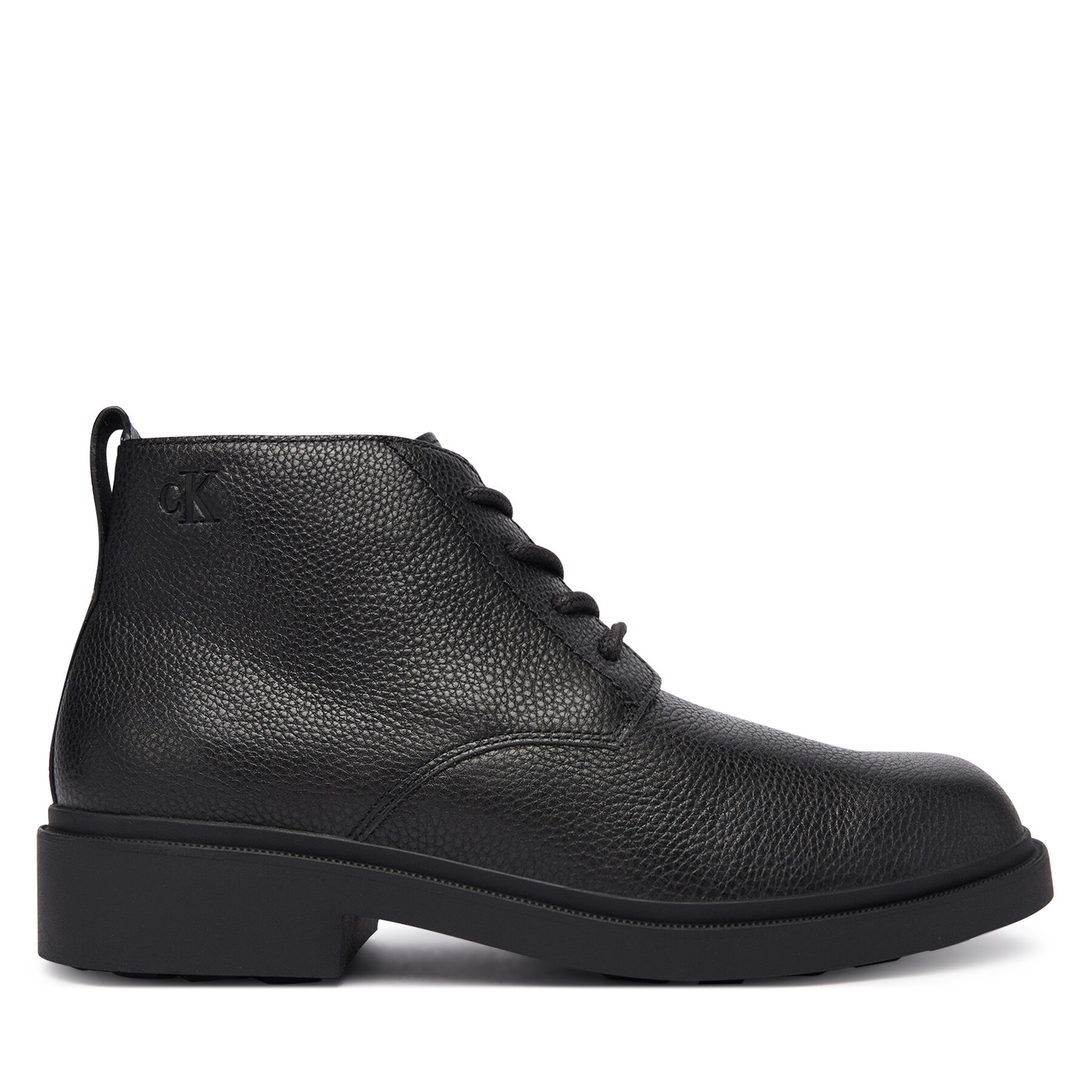 Členková obuv Calvin Klein Dress Lug Desert Boot Lth YM0YM01427 Čierna