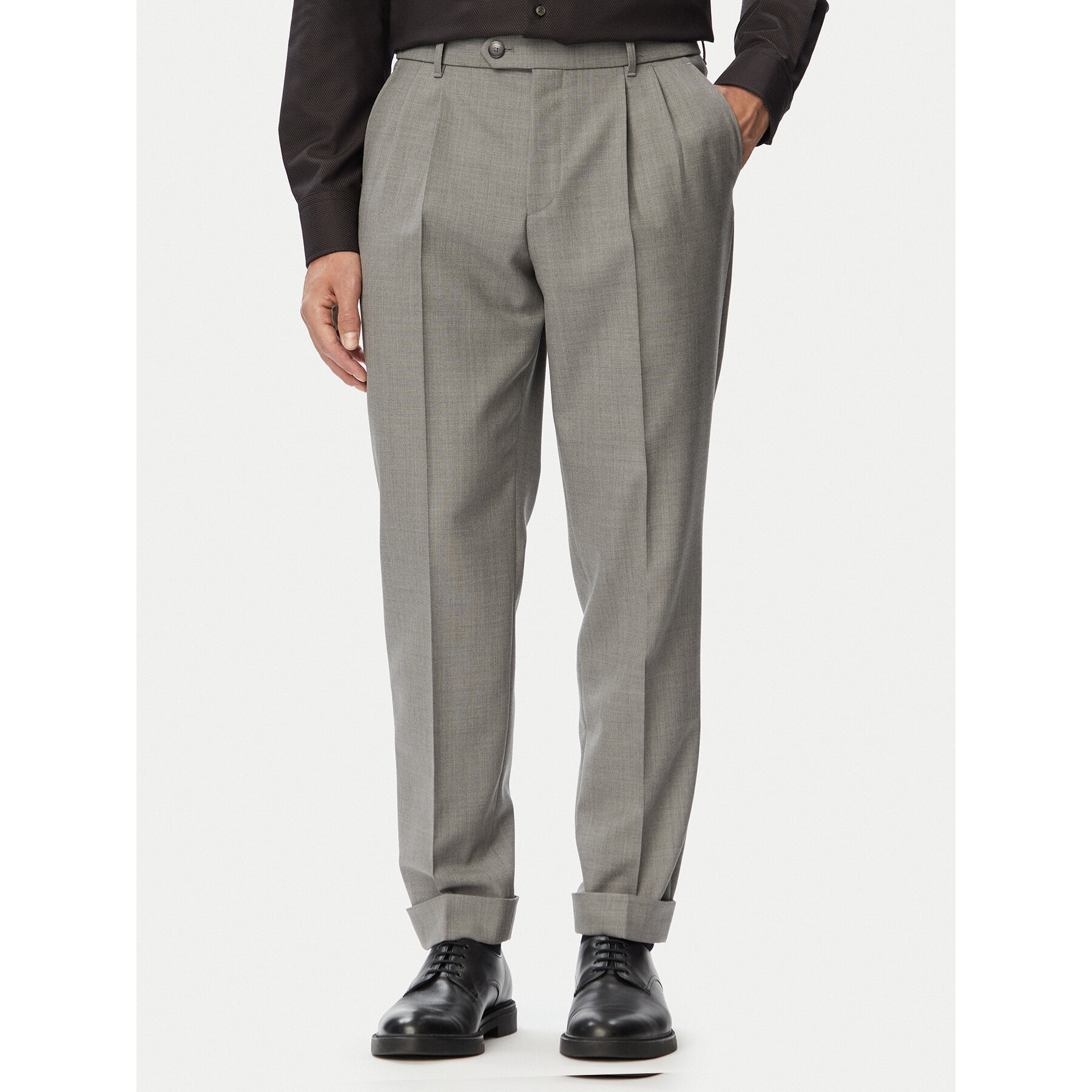 BOSS Anzughose H-Perin-263 50567532 Grau Tapered Fit