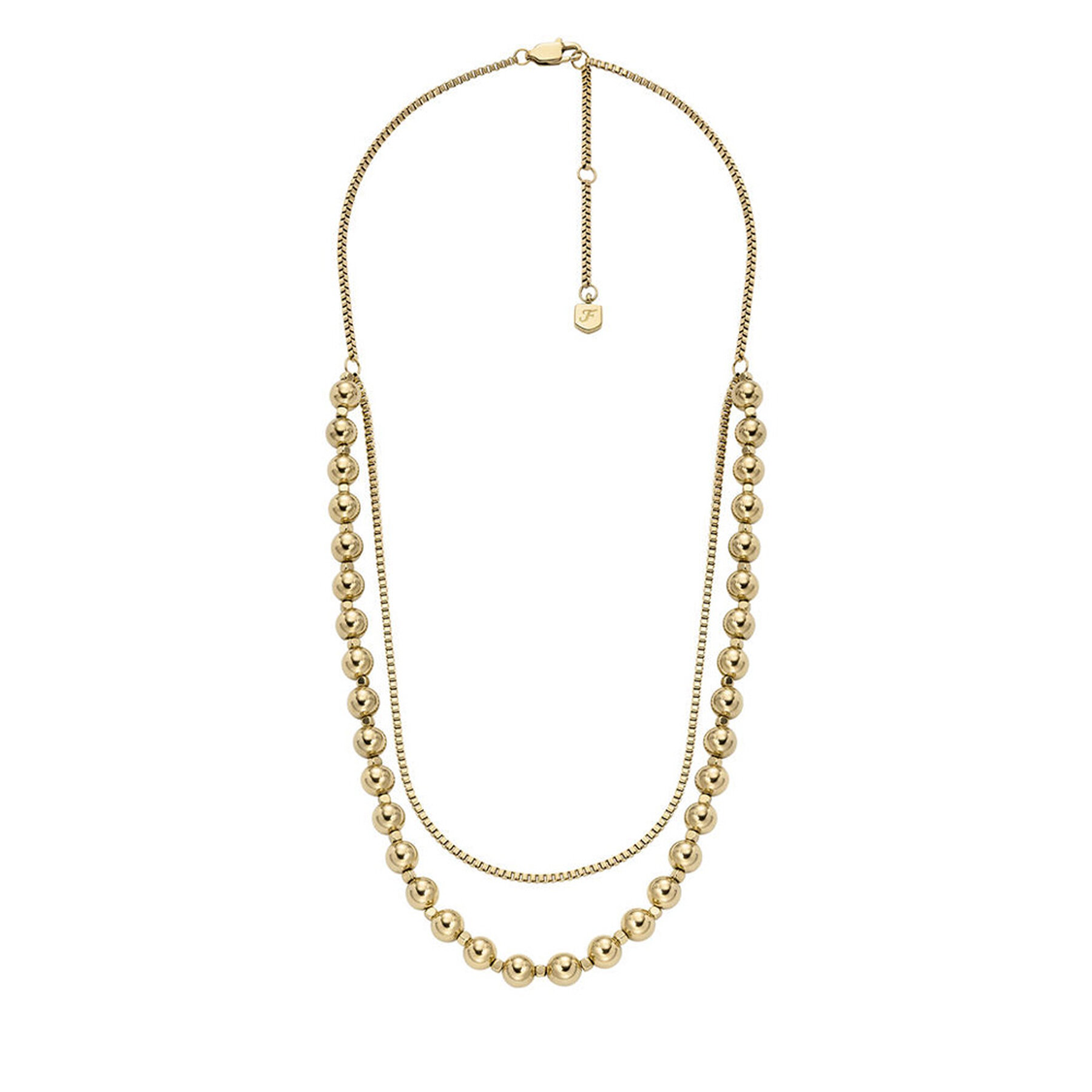 Halsband Fossil All Stacked Up JA7248710 Gyllene