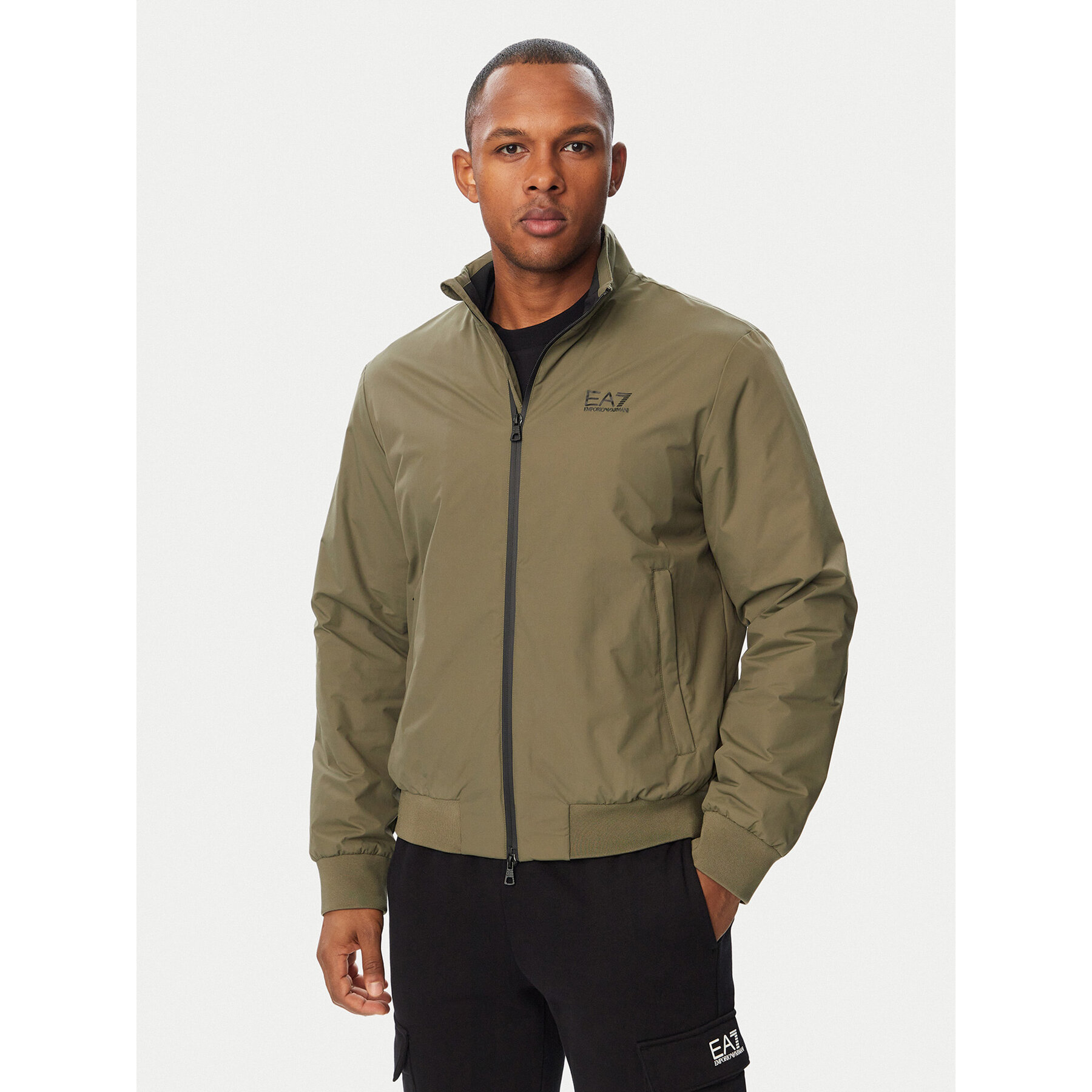 EA7 Emporio Armani Bomberjacke 8NPB20 PNFZZ U7014 Khakifarben Regular Fit