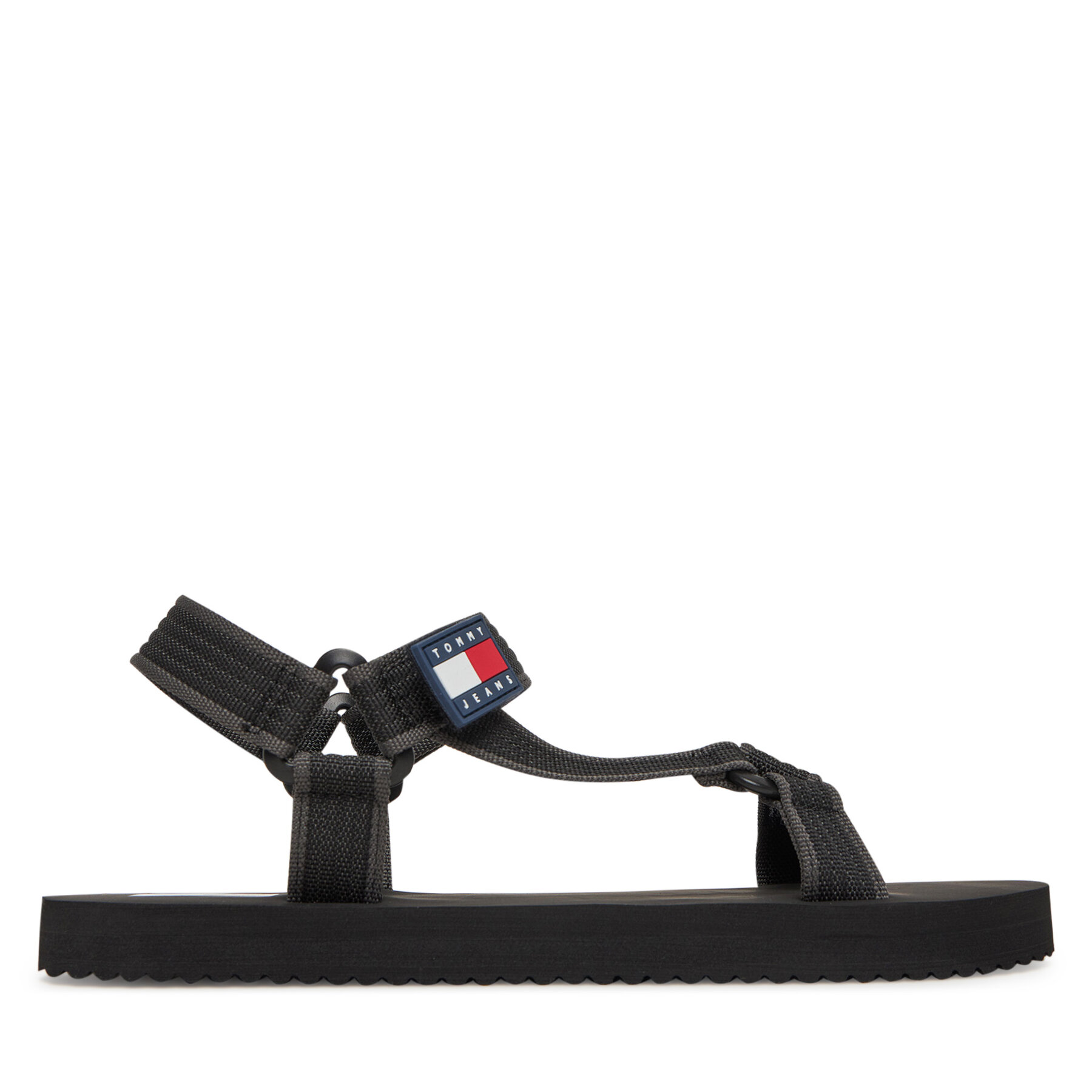 Uomo Sandali Tommy Jeans, Taglia 44, Nero, Tjm Casual Sandal EM0EM01563, taglia : 44
