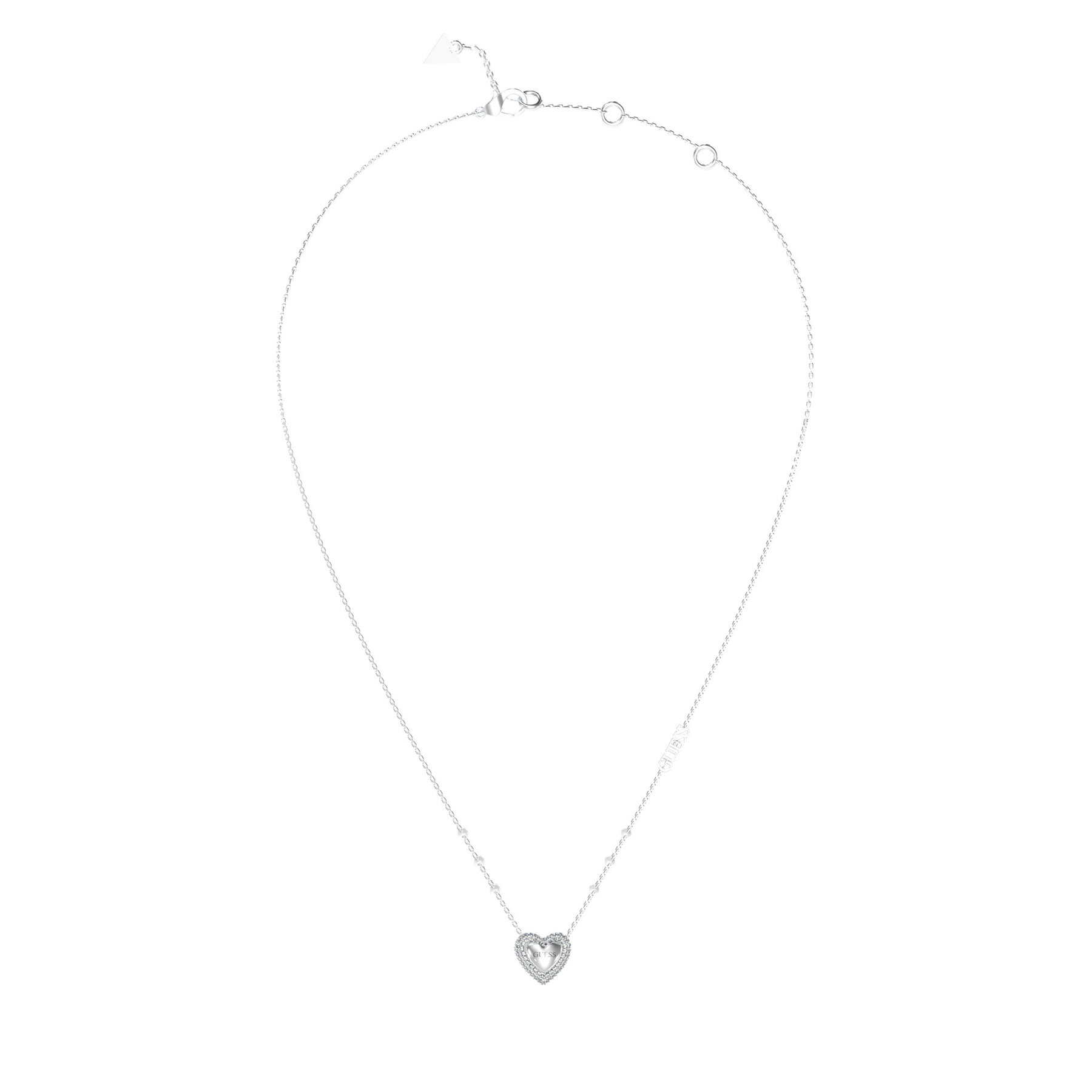 Nyaklánc Guess JUBN05 018JW Ezüst