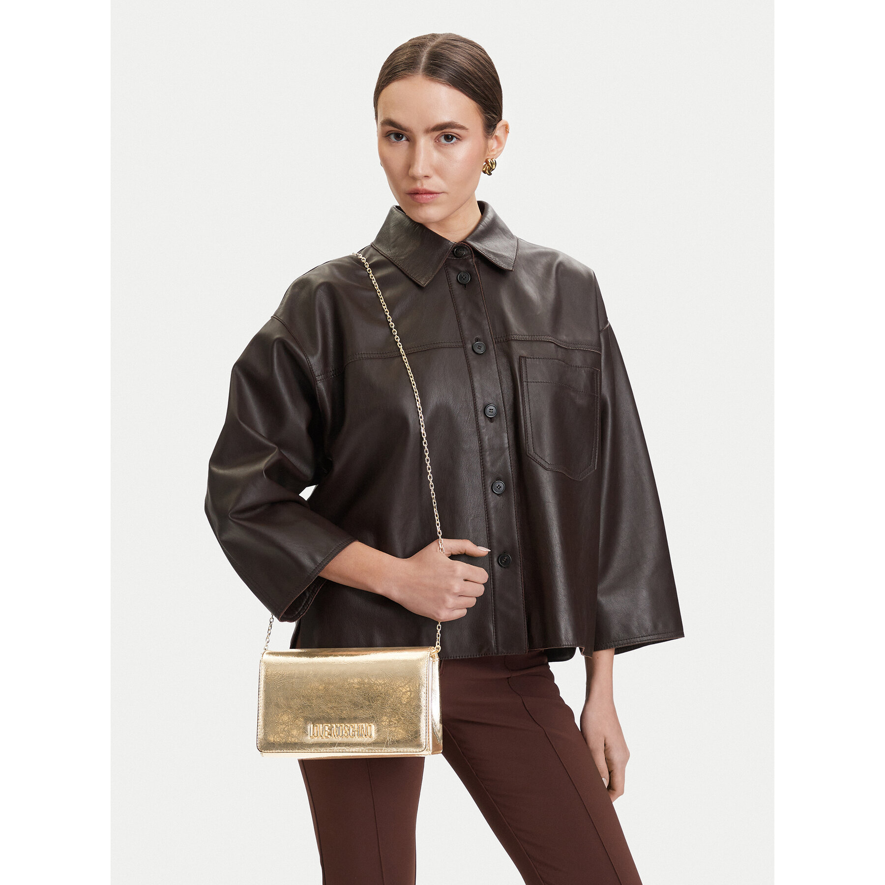 Kabelka LOVE MOSCHINO JC4345PP0OKQ0900 Zlatá