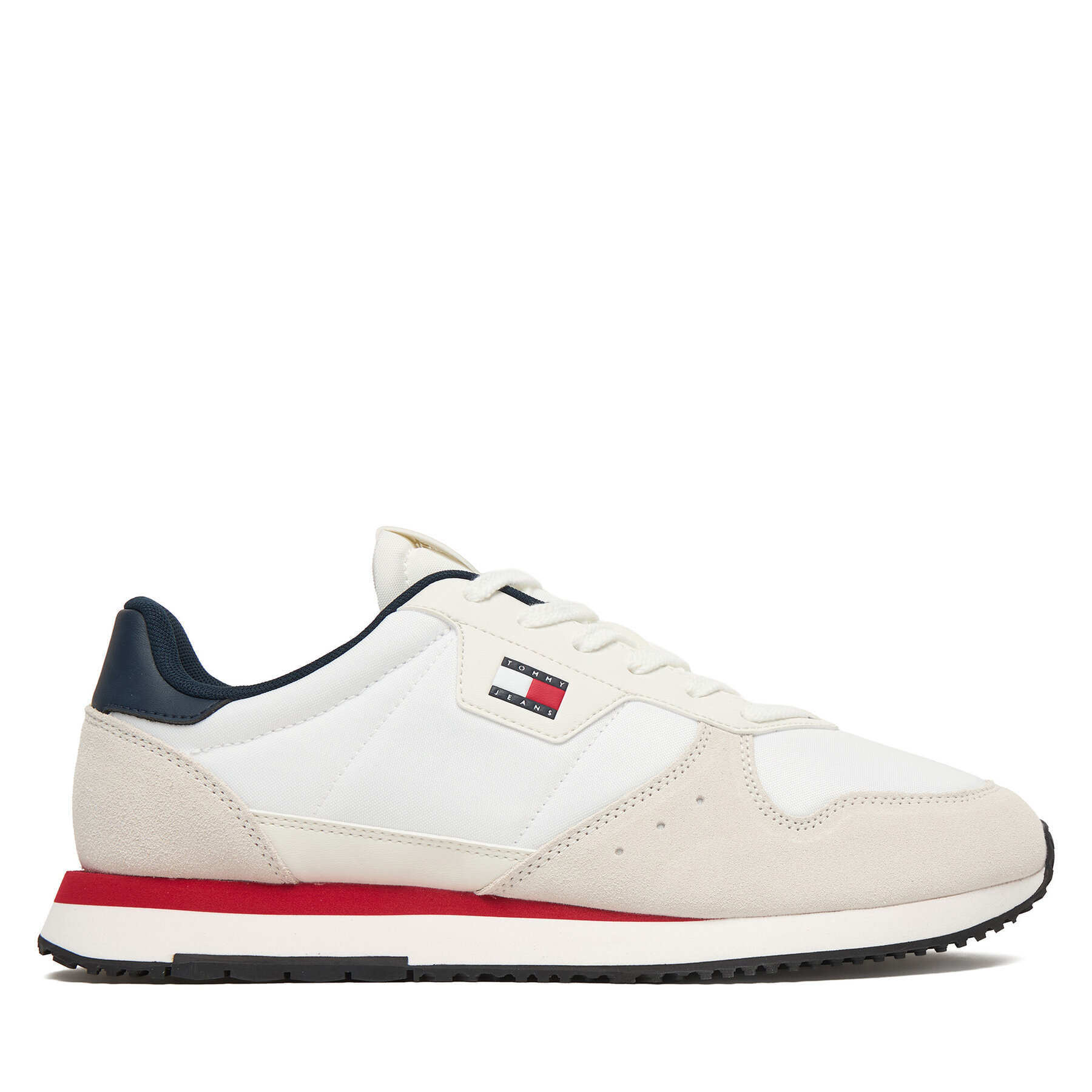 Sneakersy Tommy Jeans Tjm Eva Runner Leather EM0EM01649 Biela
