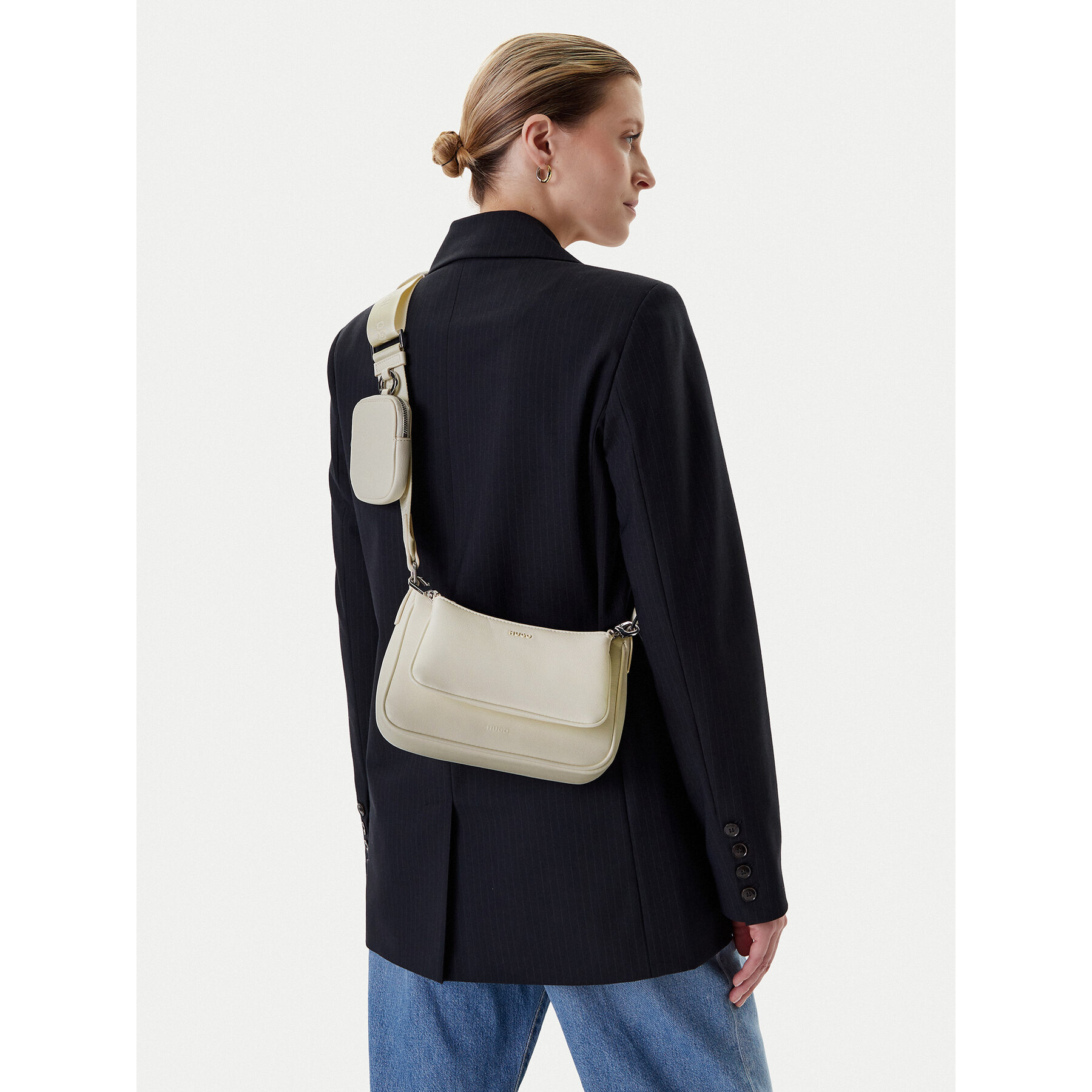 Borsetta HUGO Bel 2.0 50547065 Écru