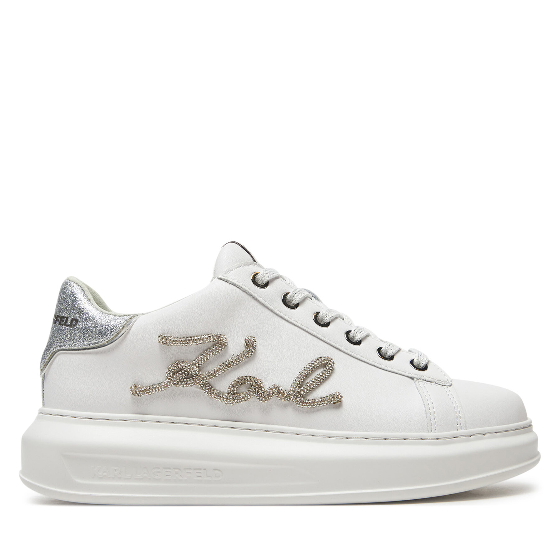 Sneakersy KARL LAGERFELD Kapri KL62511G Biela