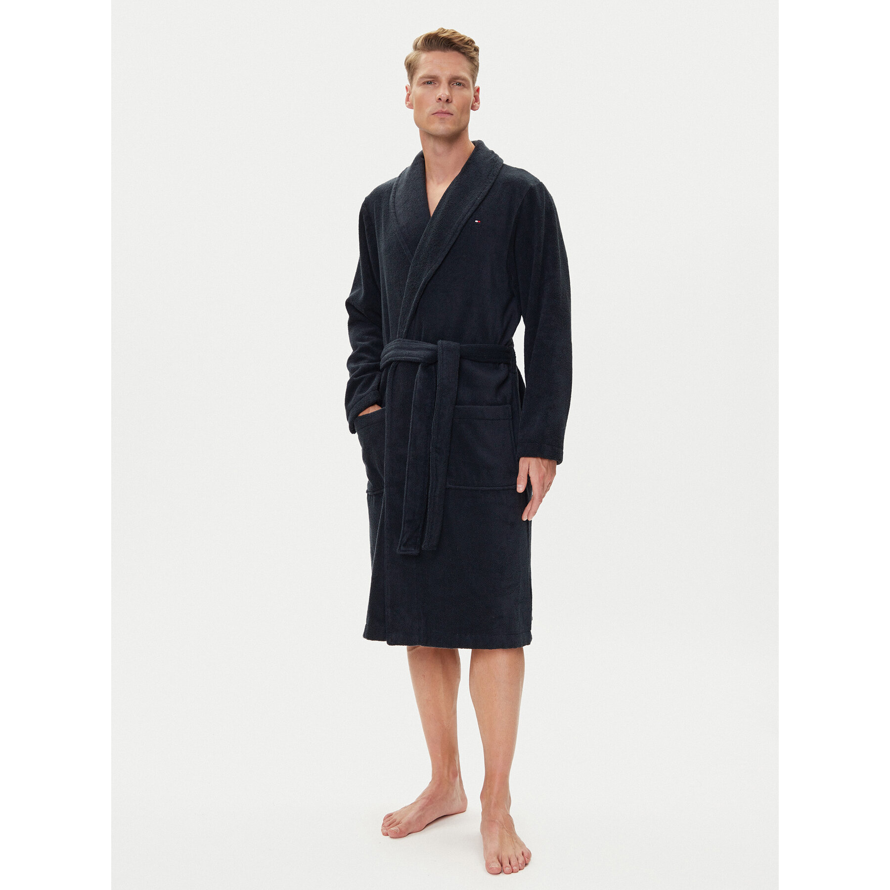 Tommy Hilfiger Ogrtač Icon Bathrobe 2S87905539 Tamnoplava