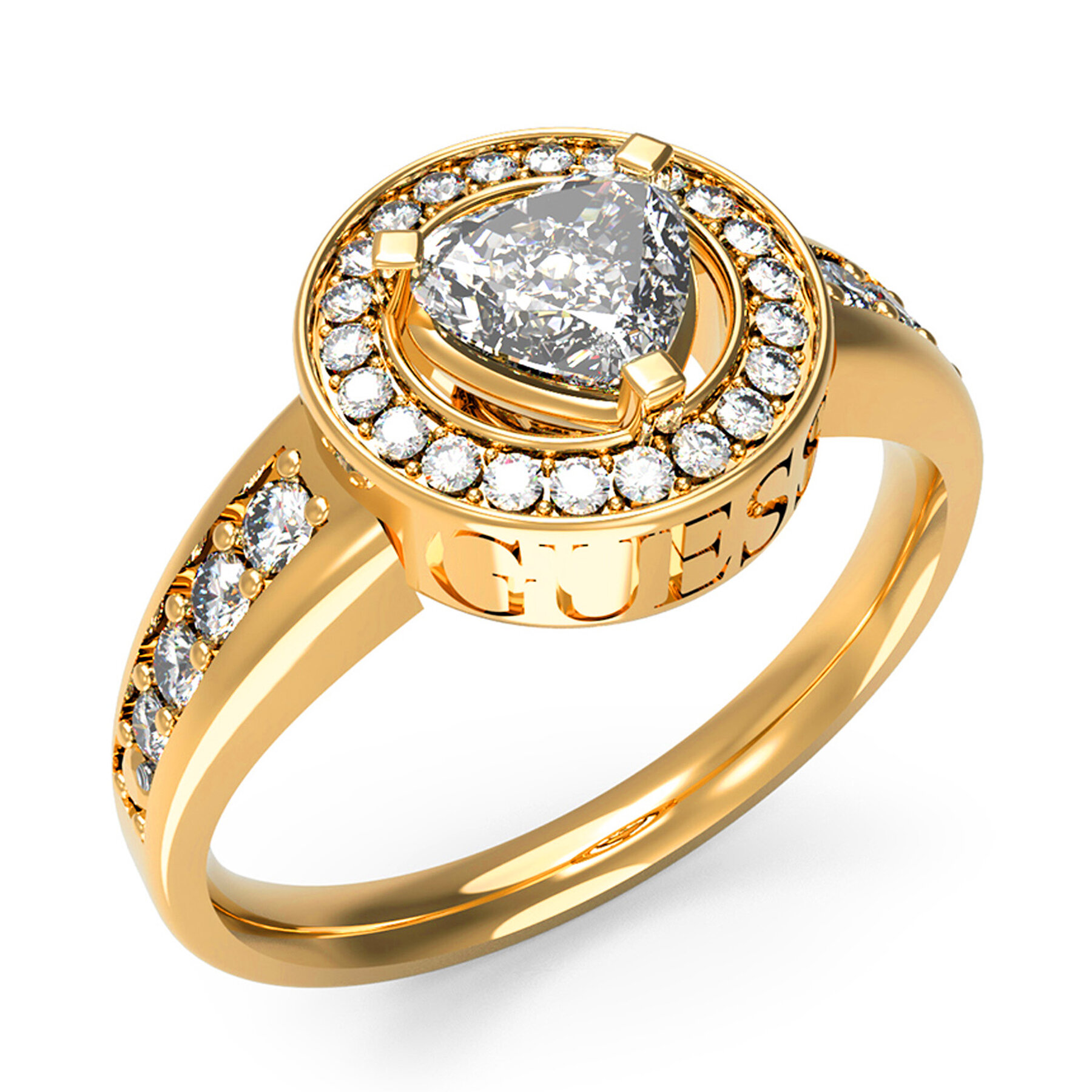 Anello Guess JUBR0467 1JW Oro, Taglia 52, taglia : 52