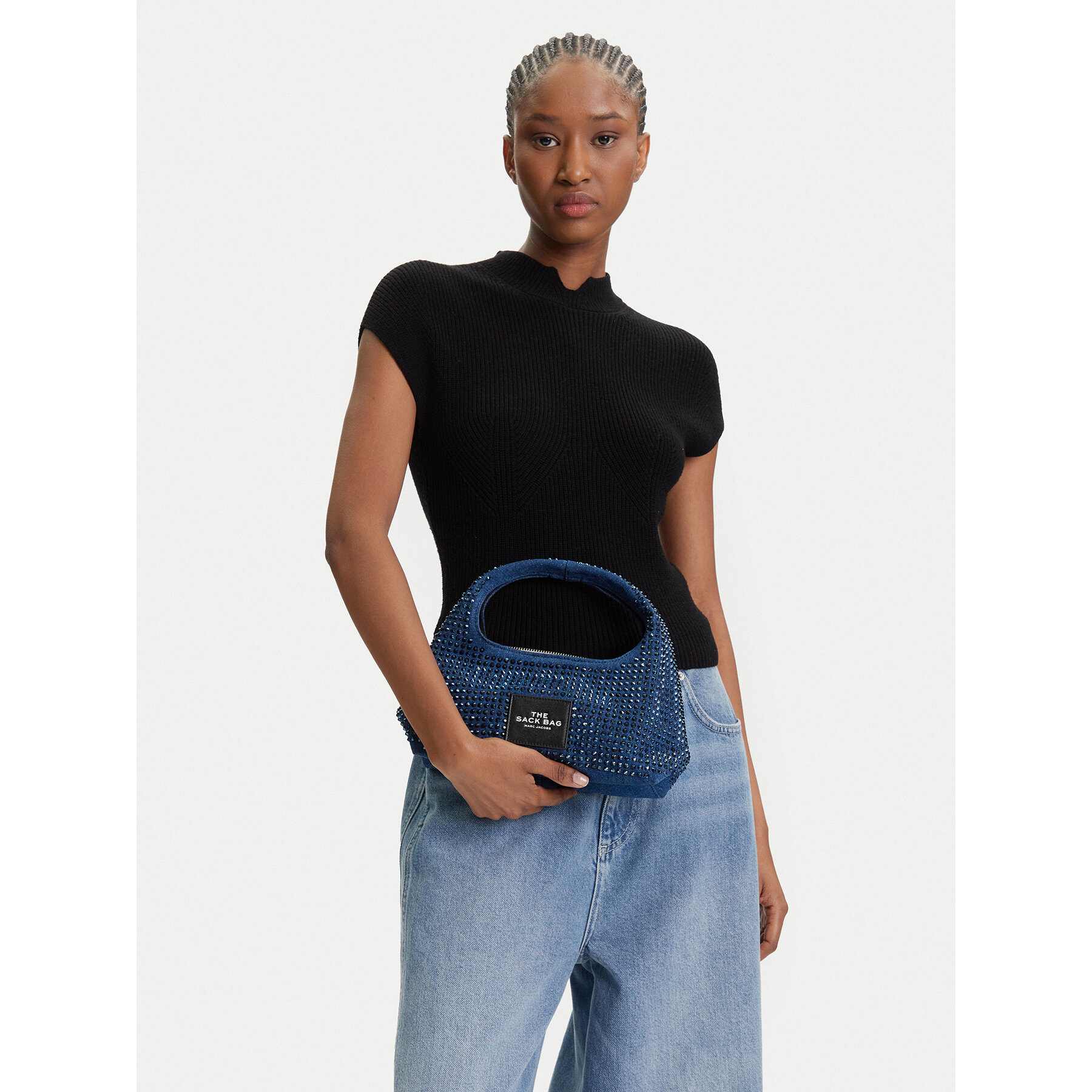 Дамска чанта Marc Jacobs The Sack Bag 2S5HSC021H03 Тъмносин