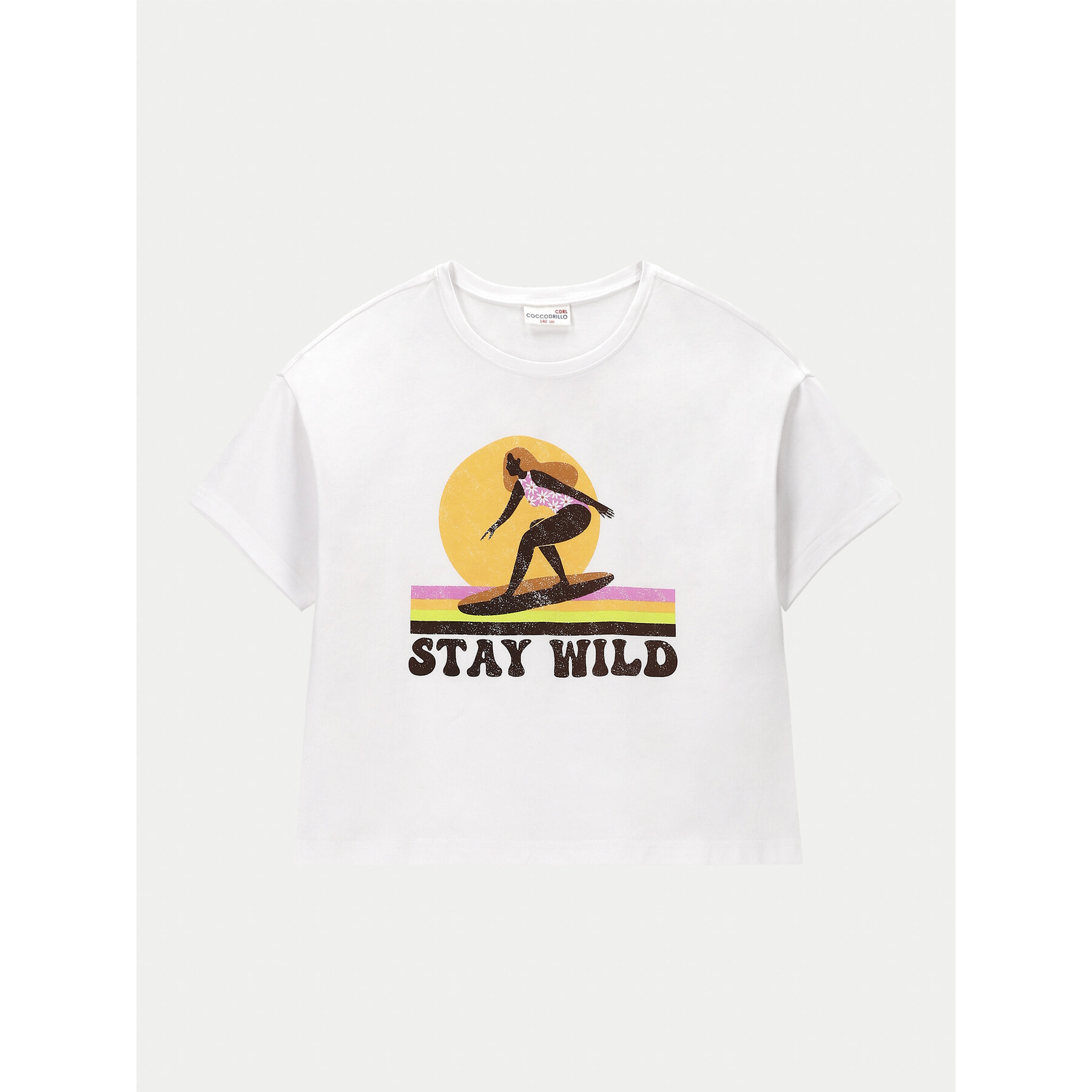 Coccodrillo Coccodrillo T-Shirt WC4143202HGJ Λευκό Relaxed Fit