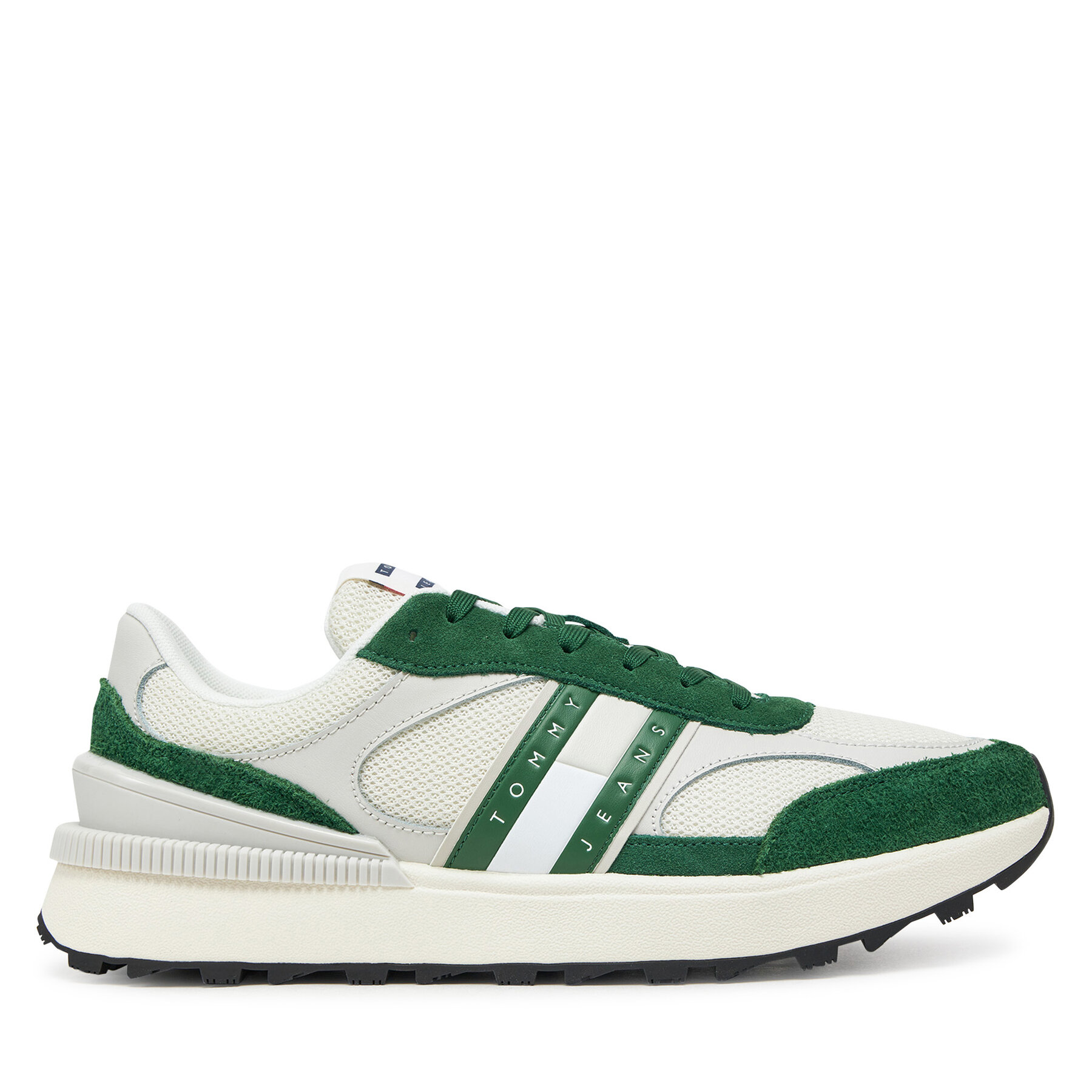 Sneakersy Tommy Jeans Tjm Technical Runner Ess EM0EM01537 Zelená