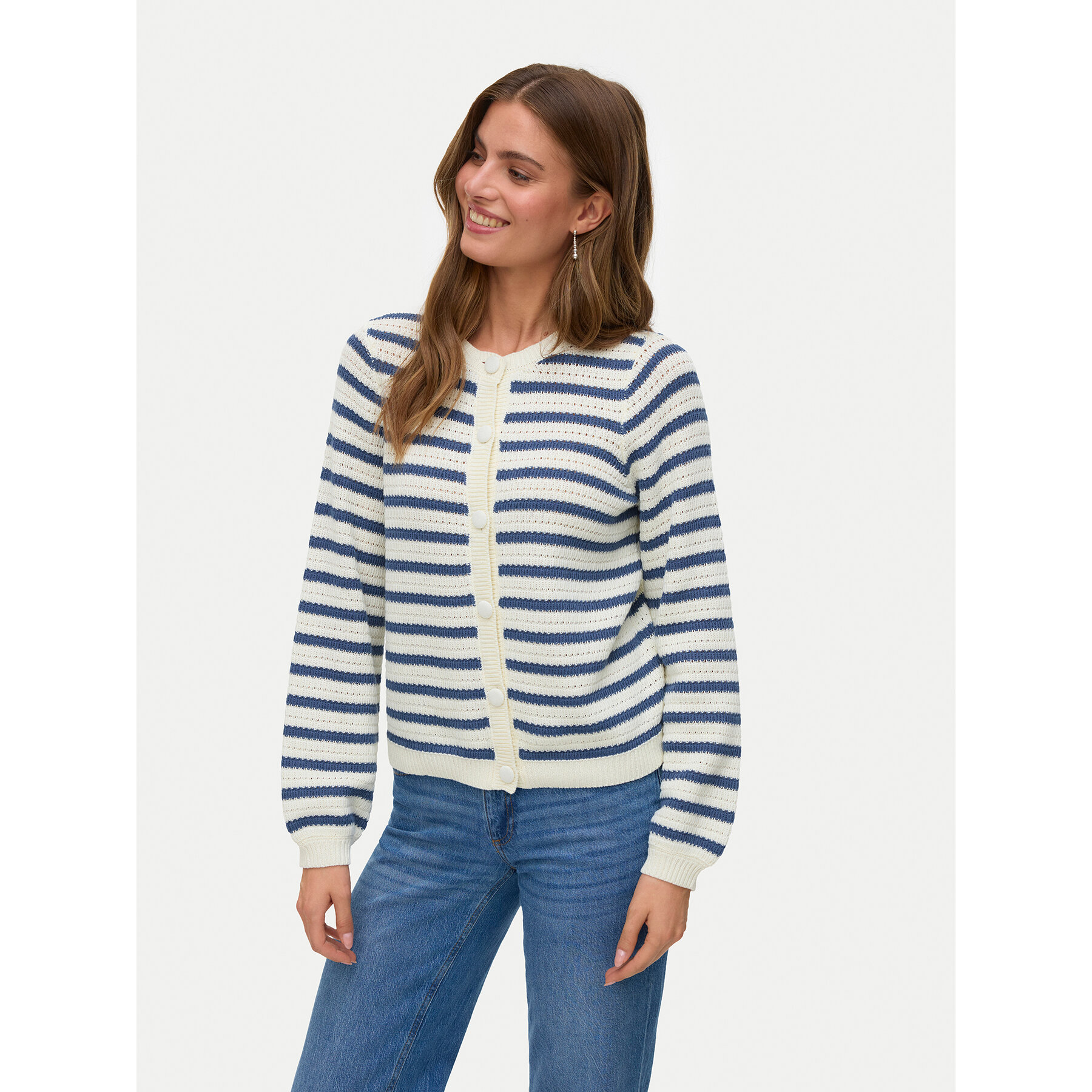Vero Moda Strickjacke Gorgeous 10338565 Beige Regular Fit