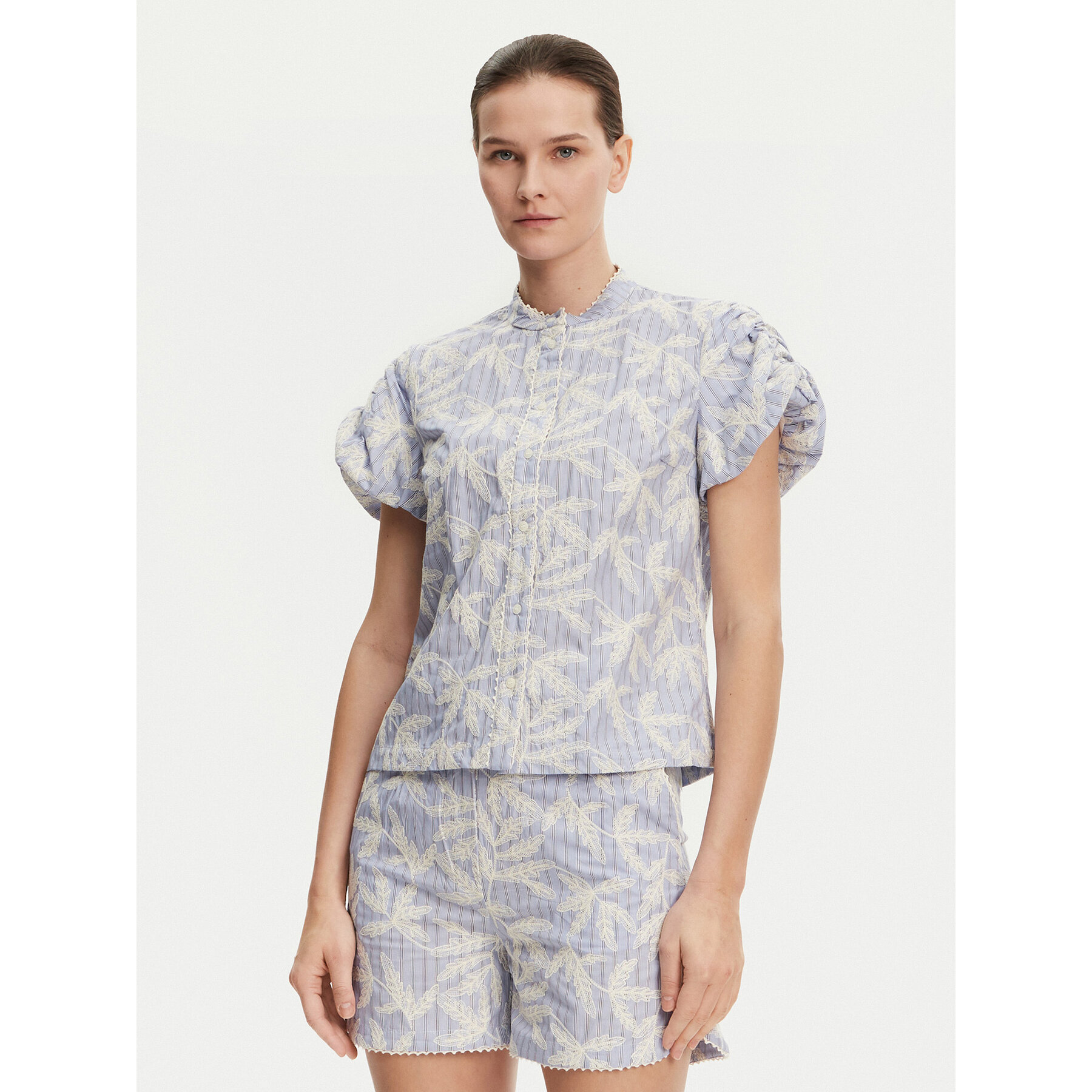 Munthe Hemd Fredia 251103025136 Blau Regular Fit