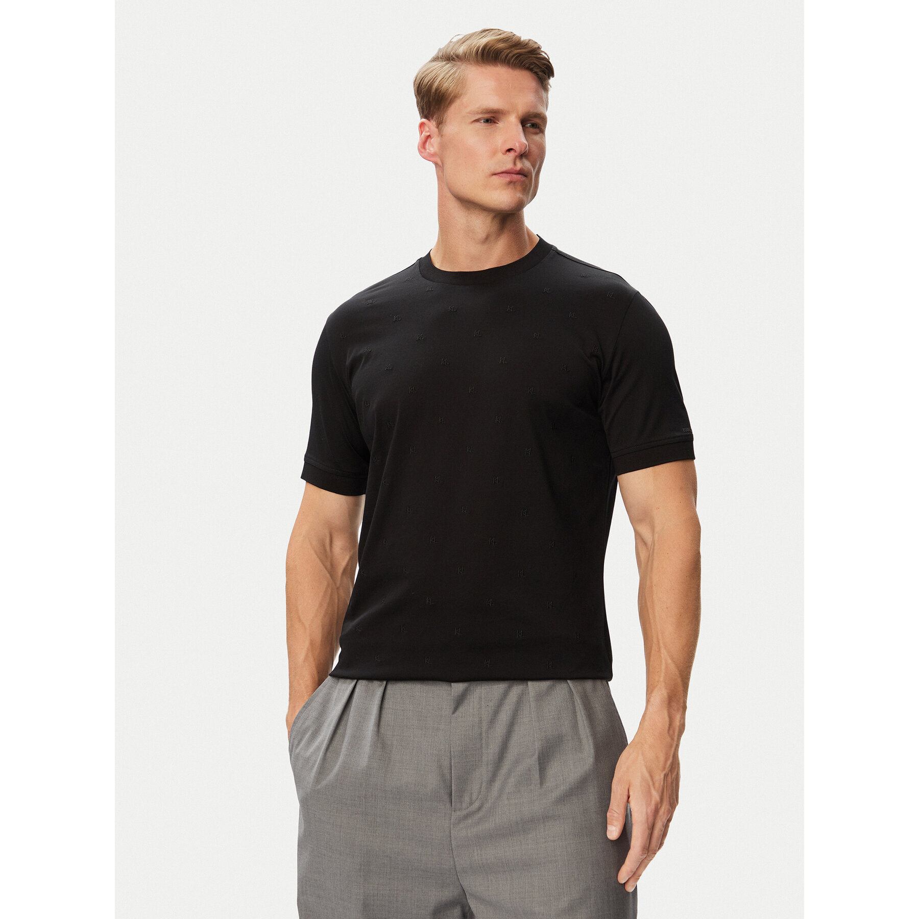KARL LAGERFELD T-Shirt 755001 563200 Schwarz Regular Fit