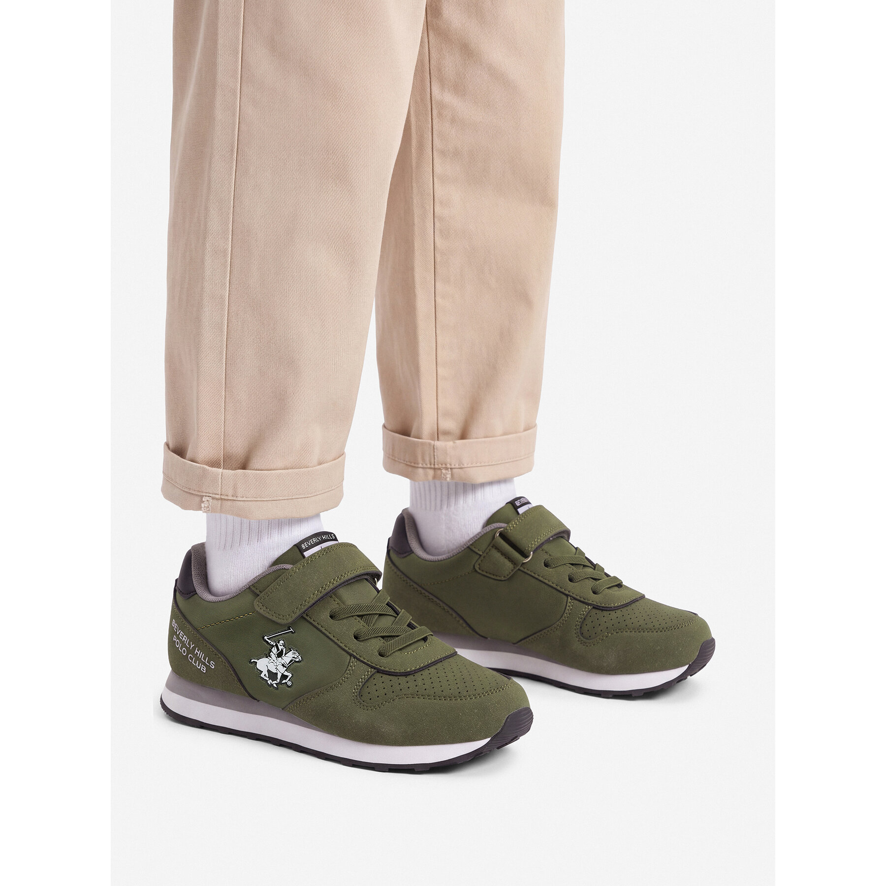 Sneakers Beverly Hills Polo Club EO-CP23-6376 Kaki