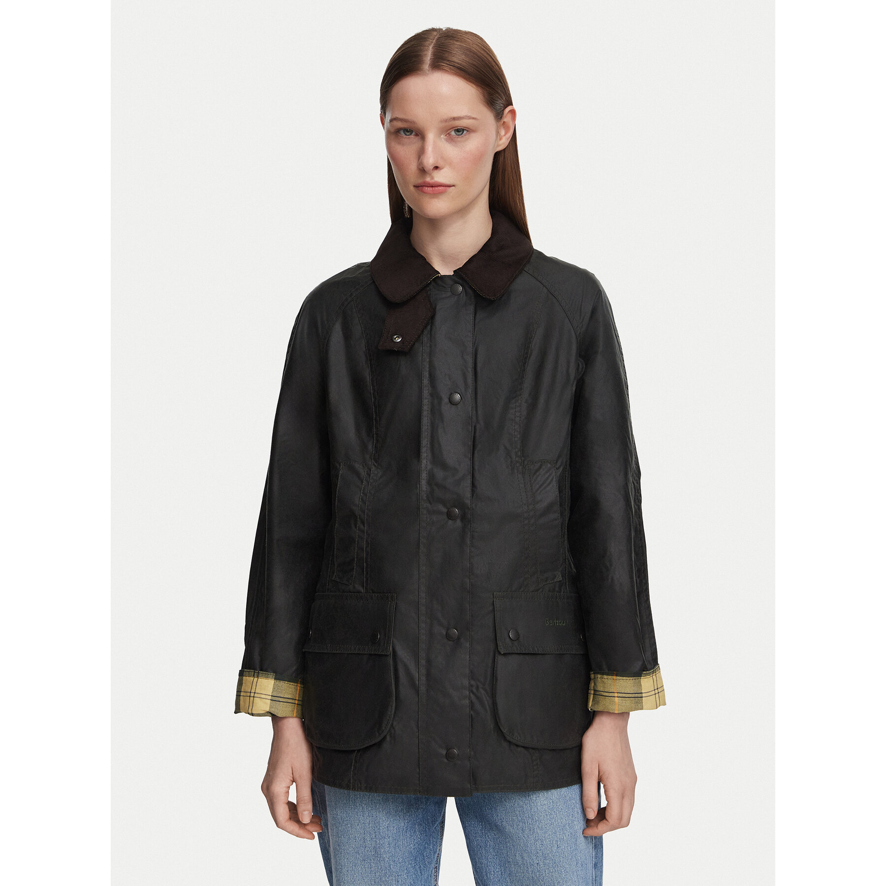 Barbour Übergangsjacke Beadnell LWX0667SG91 Schwarz Regular Fit