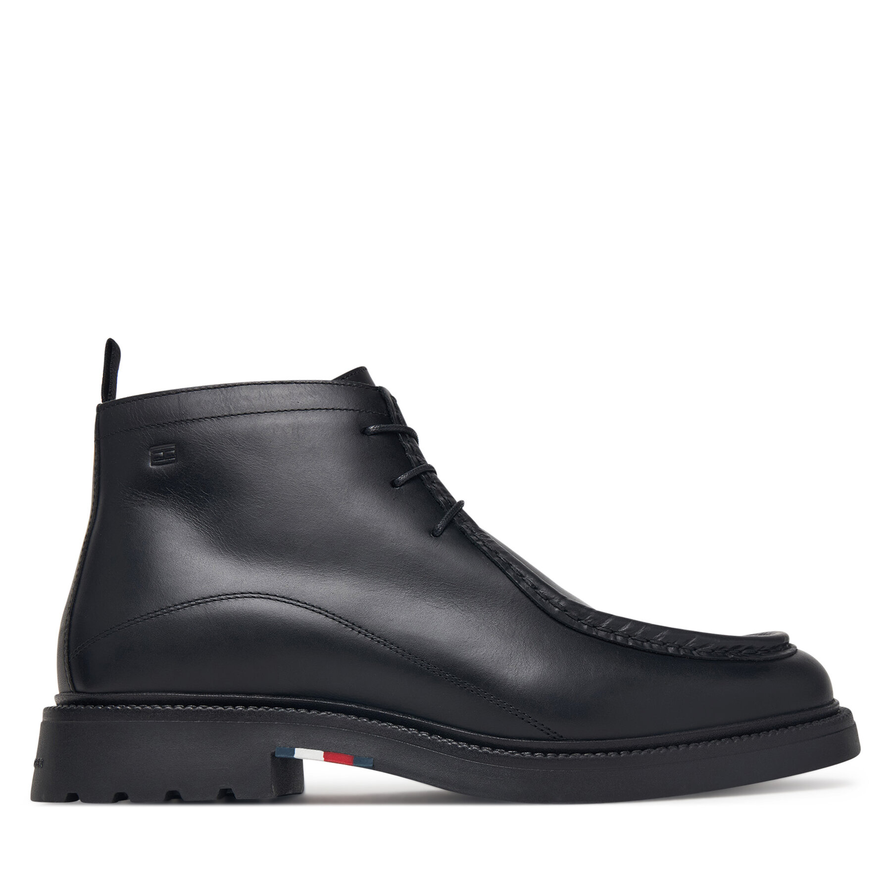 Ghete Tommy Hilfiger Corporate Casual Lth Moc Chukka FM0FM05987 Negru