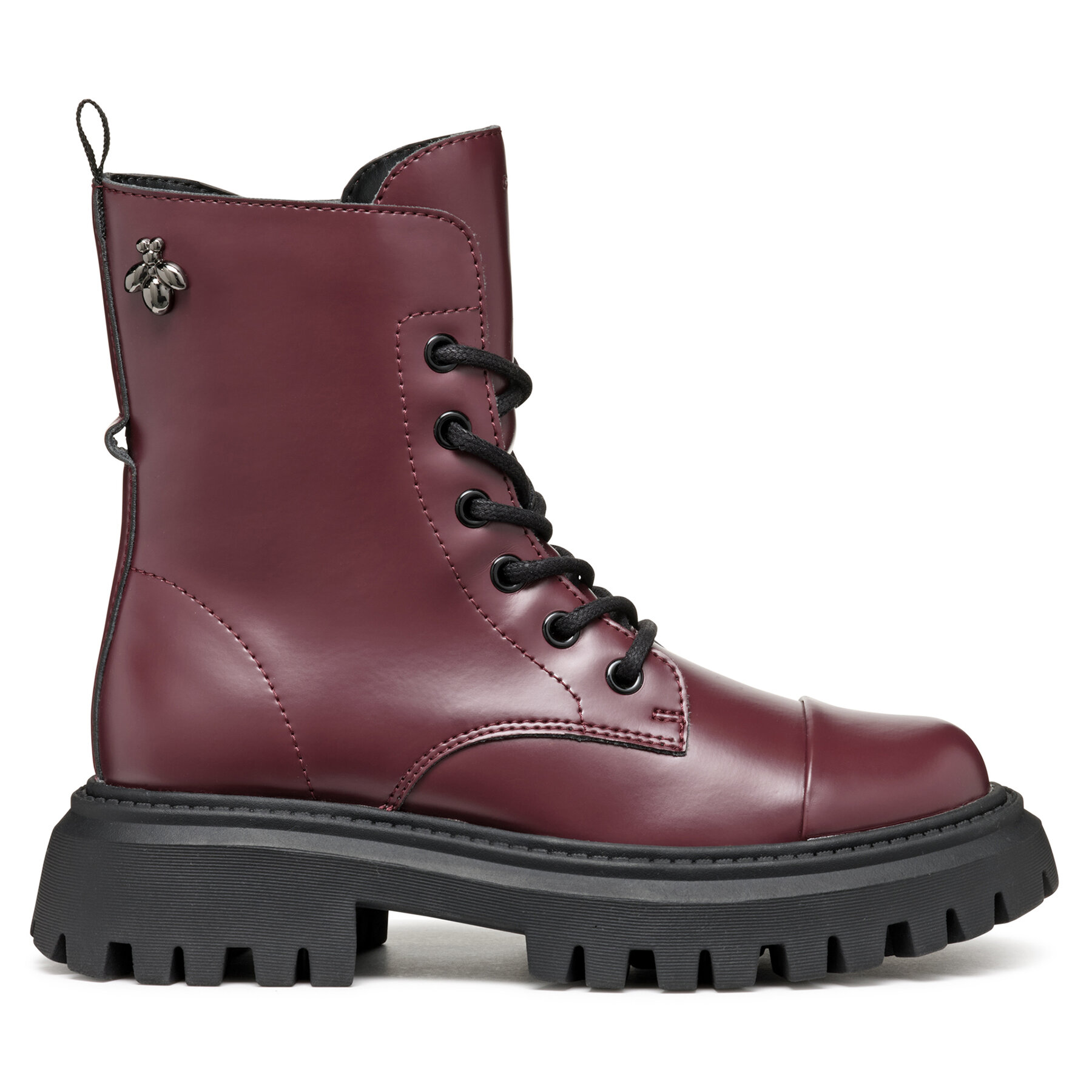 Čižmy Geox J Maquinnens Girl J46M6B 000CN C7357 S Bordová