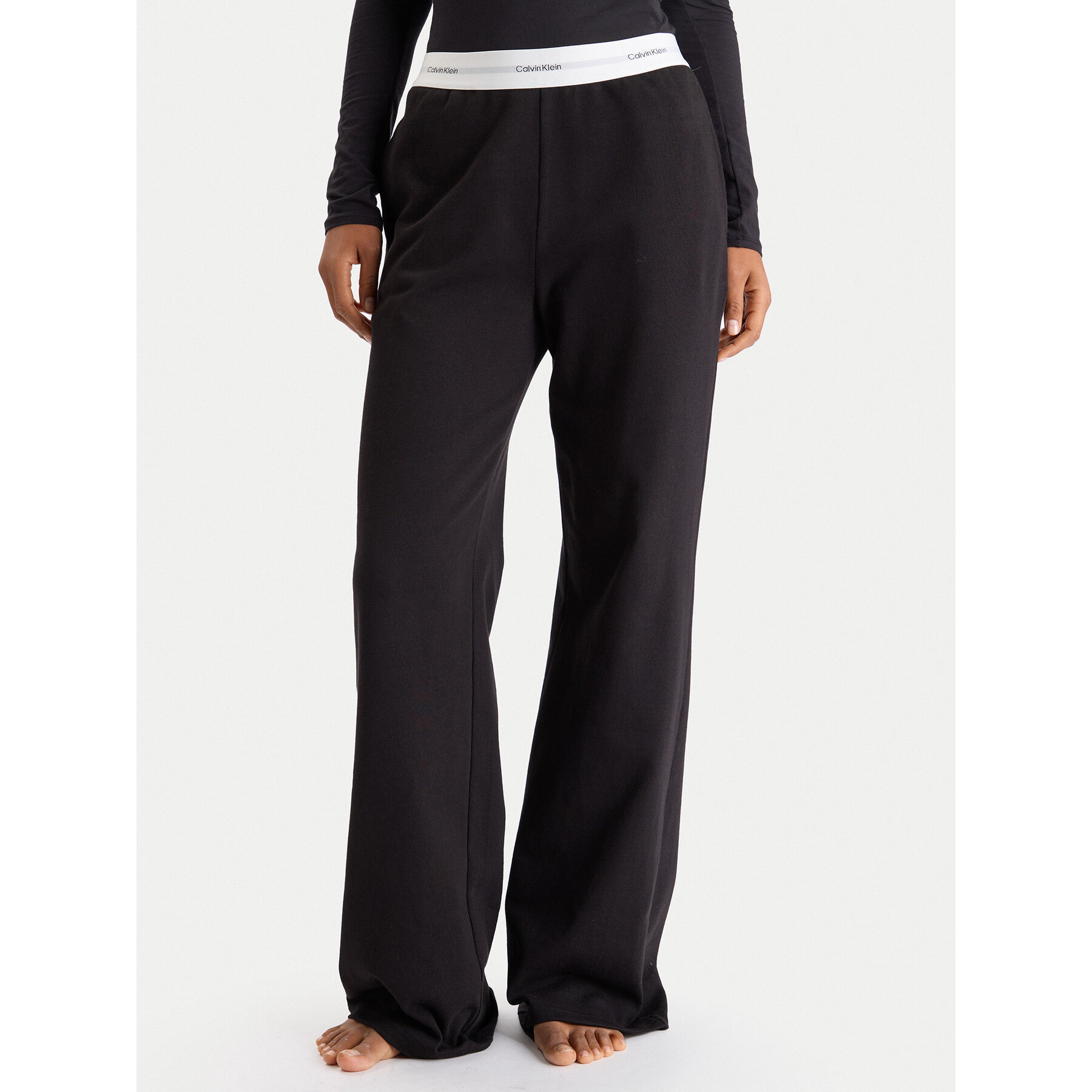 Calvin Klein Underwear Spodnji del pižame LV00QS7518 Črna Regular Fit