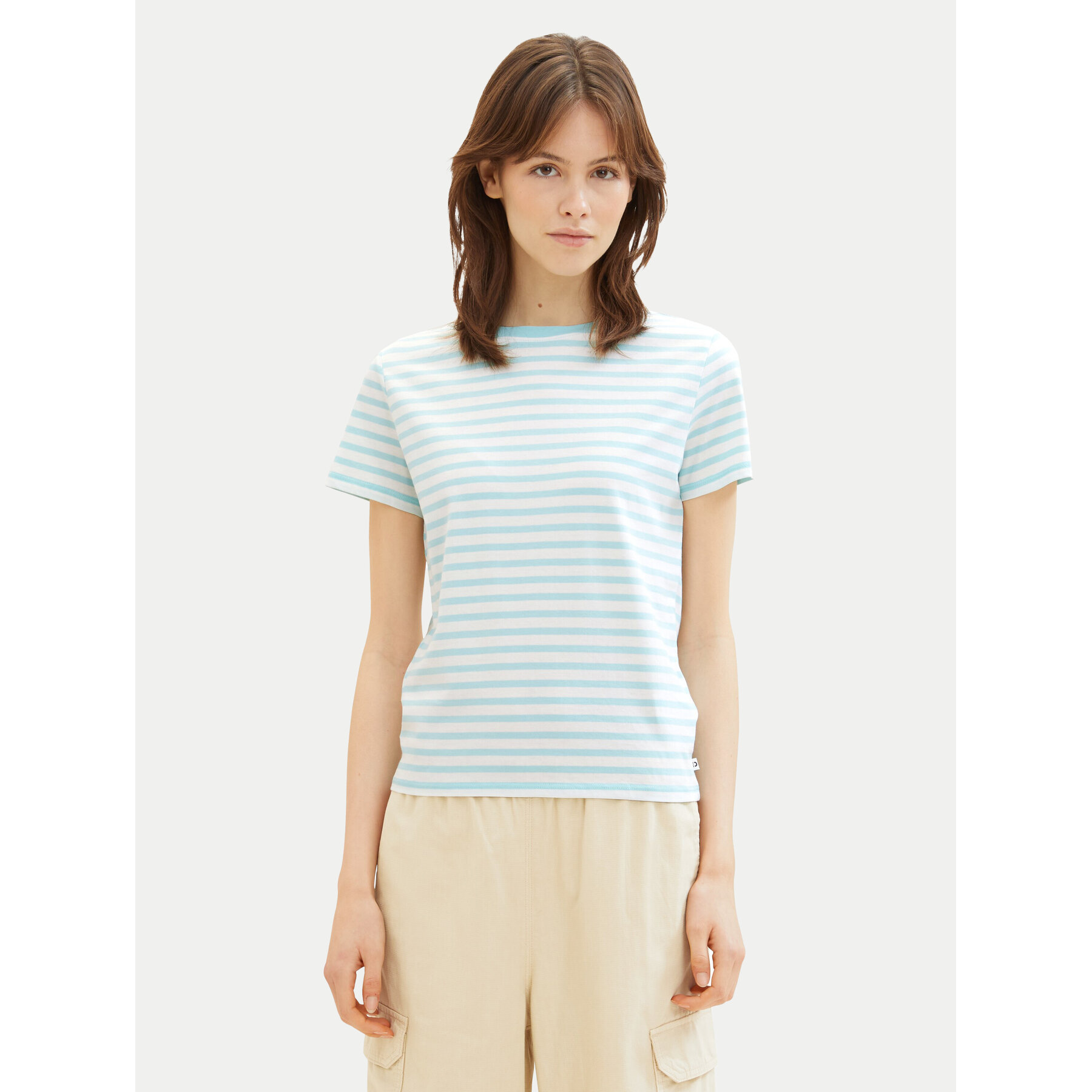 Tom Tailor Denim T-shirt 1035867 Verde Boxy Fit