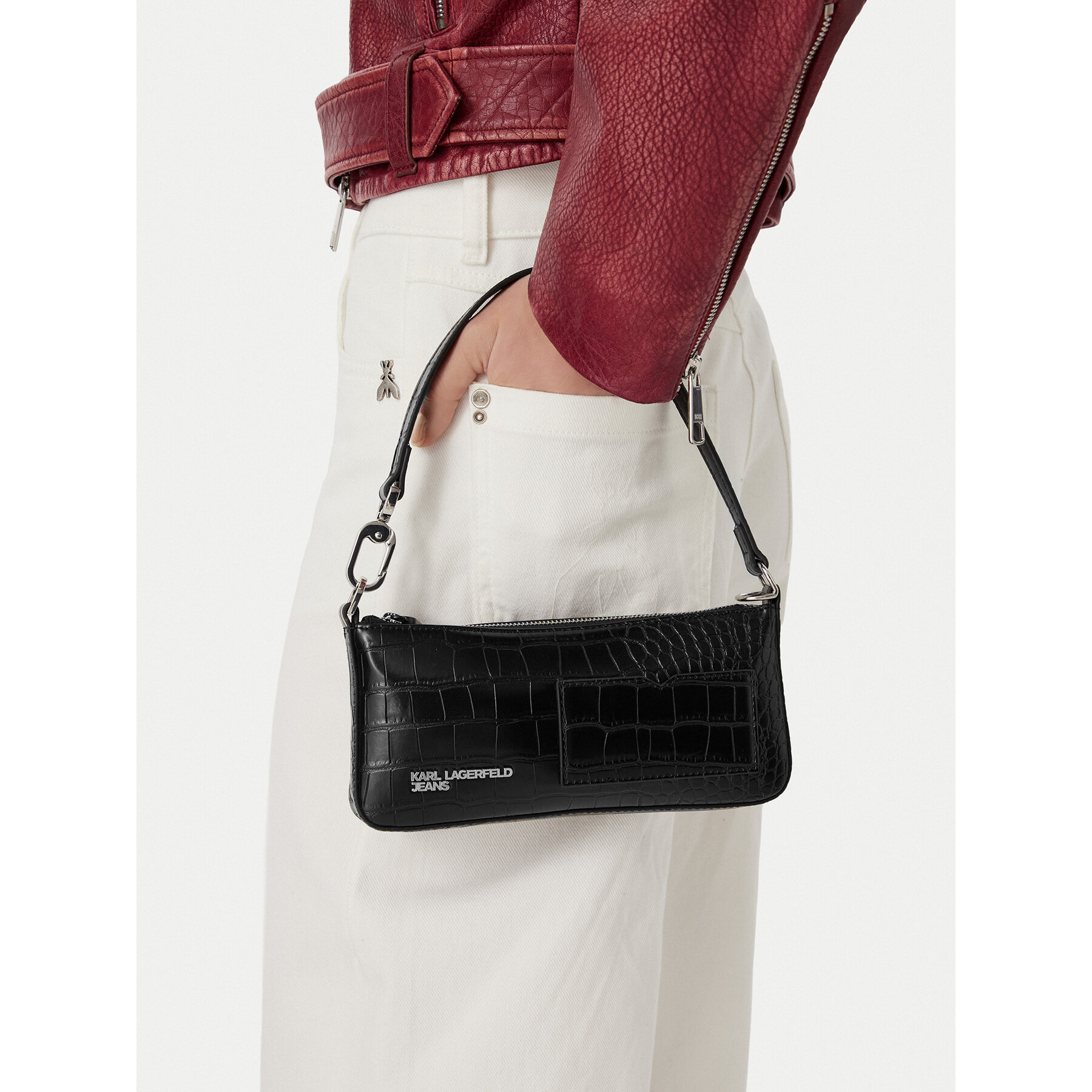Geantă Karl Lagerfeld Jeans B3W30290 Negru